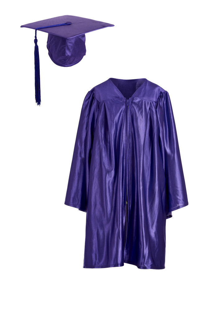Set of 5 Childrens Graduation Gown And Hat 3-6 Years Nursery Kids Colour Costume