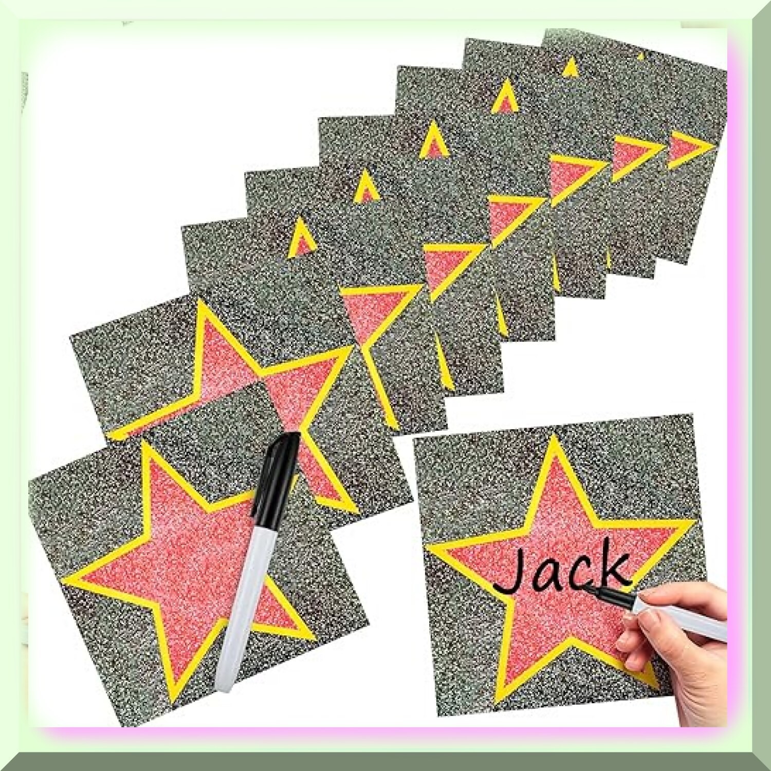 Star Sticker Set with Marker for Party Decoration