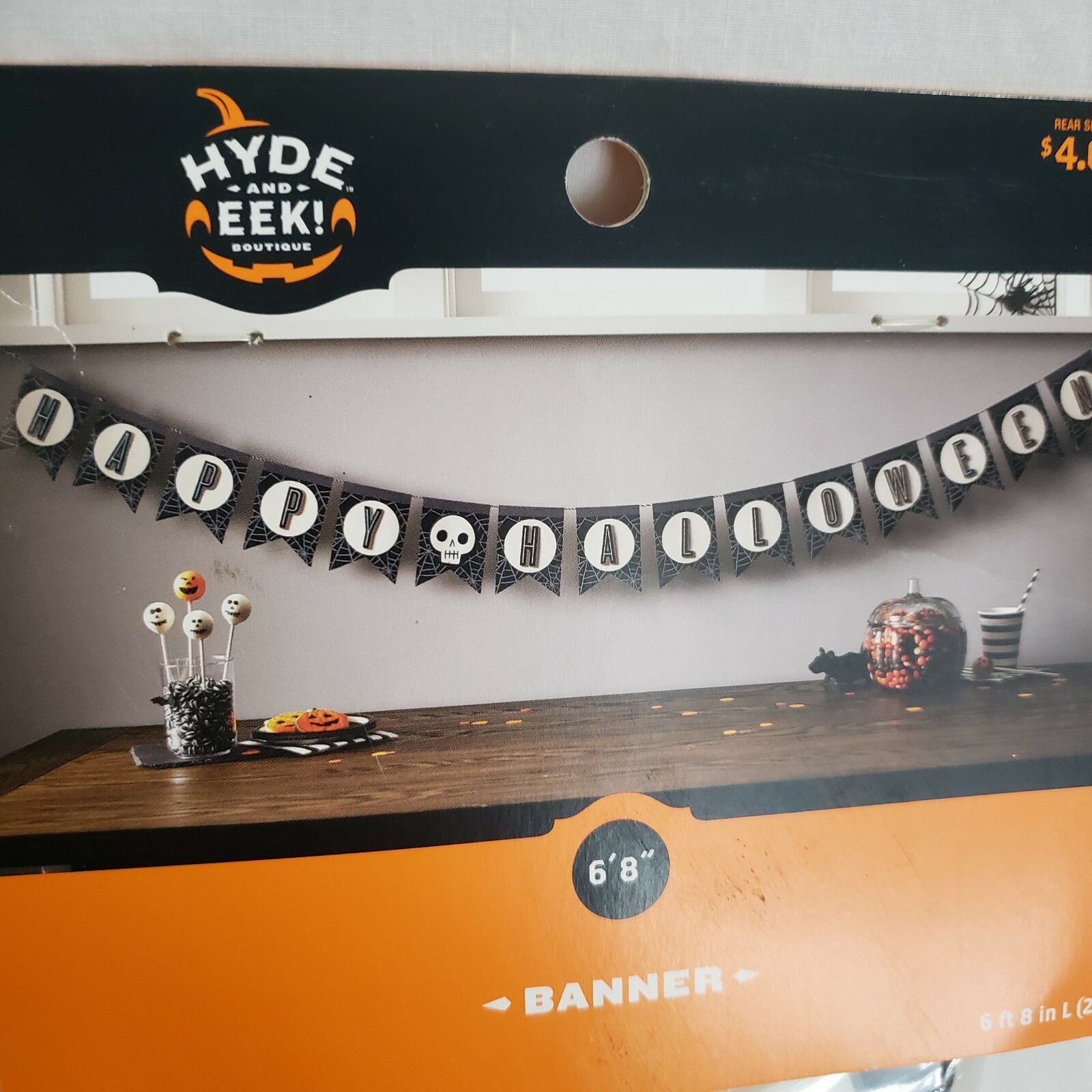 Happy Halloween Banner From Target 6 foot 8 inches Party Decor