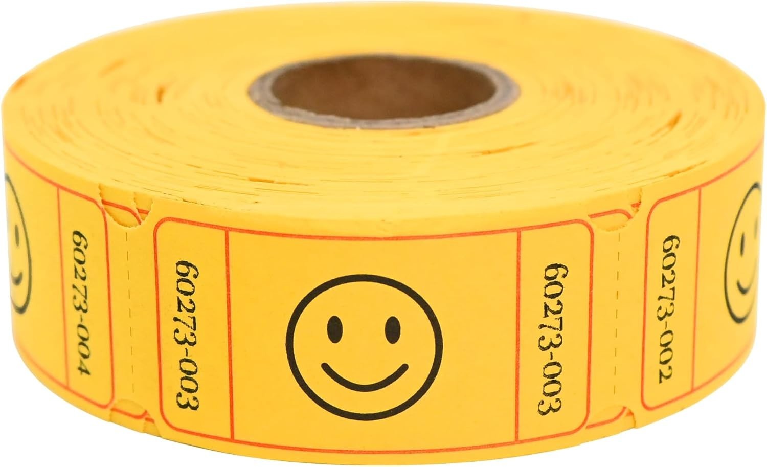 500 Raffle Tickets, Smile,Yellow6 Color Selection, Single Roll, Ticket for Ev…