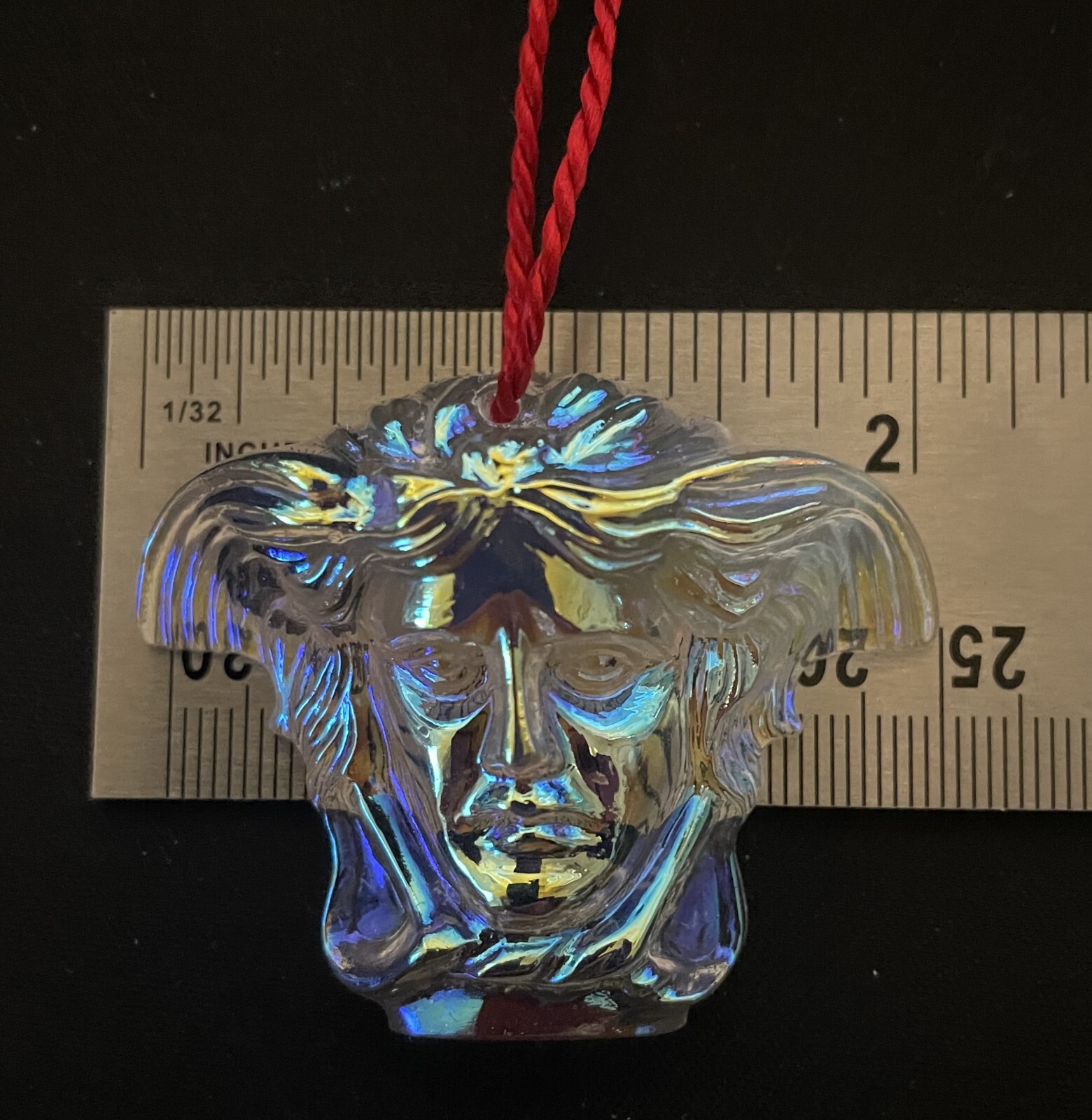 Rosenthal Versace Christmas Glass Hanging Ornaments 3 Mixed New & Boxed Gift
