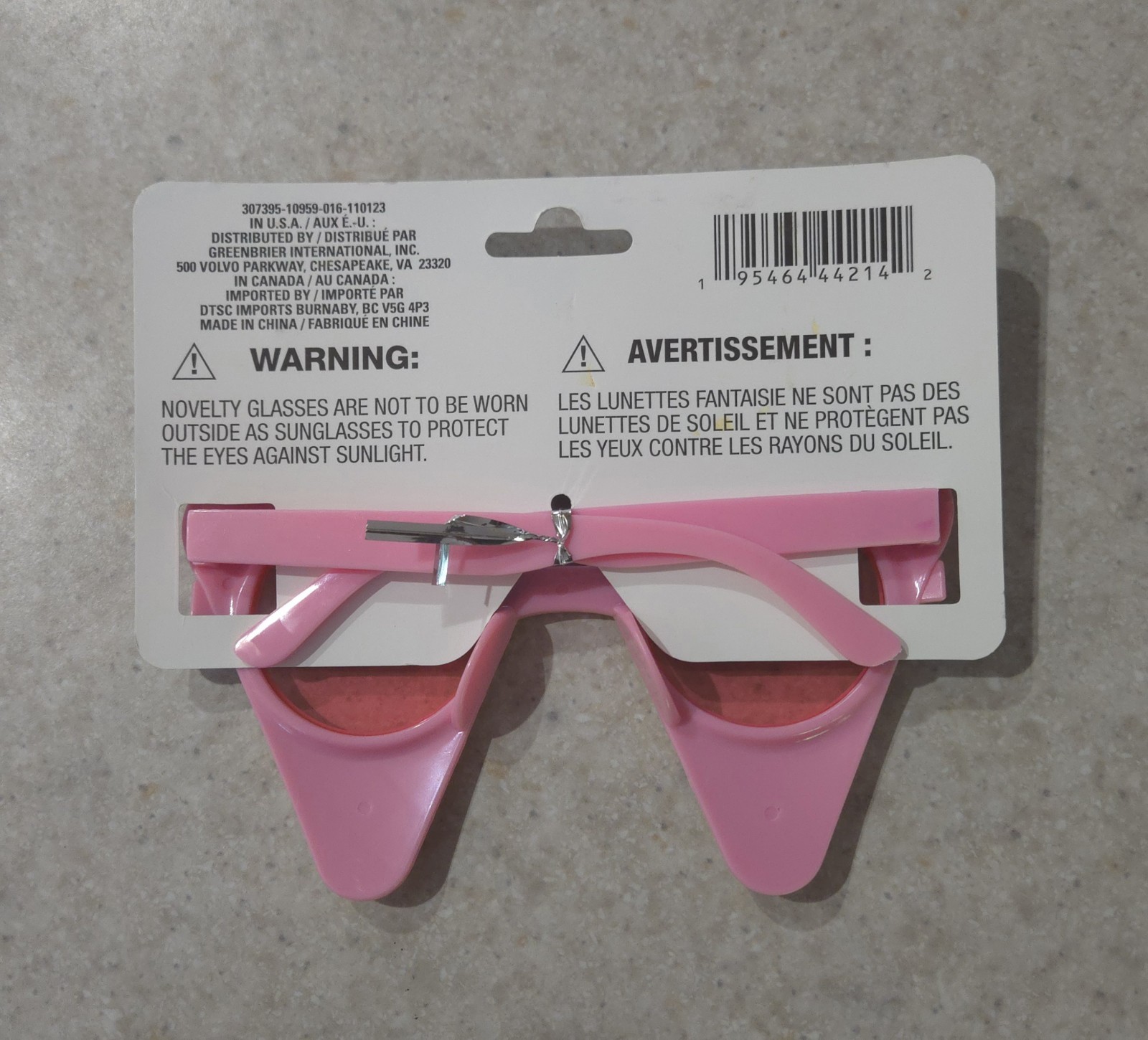 Ice Cream Novelty Party Sunglasses – Fun Party Accessory- SET OF 2 GLASSES