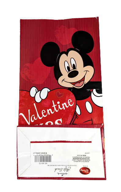 Hallmark Mickey Mouse Valentine’s Gift Sacks – Pack of 20 – New