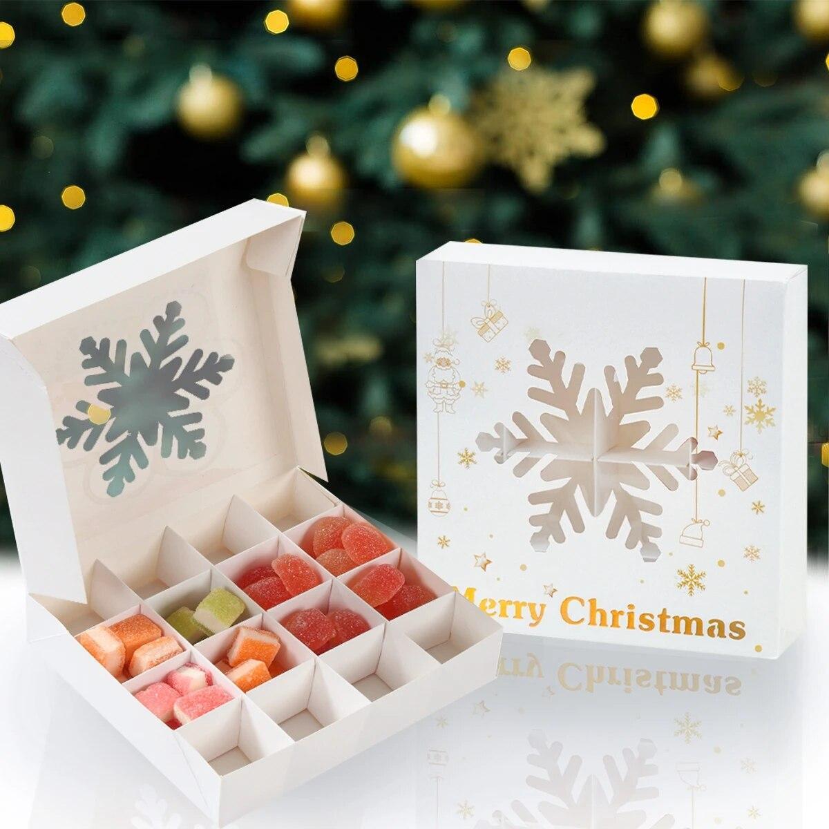 Christmas Candy Boxes Cookie Biscuit Packing Bag Christmas Decoration gift box