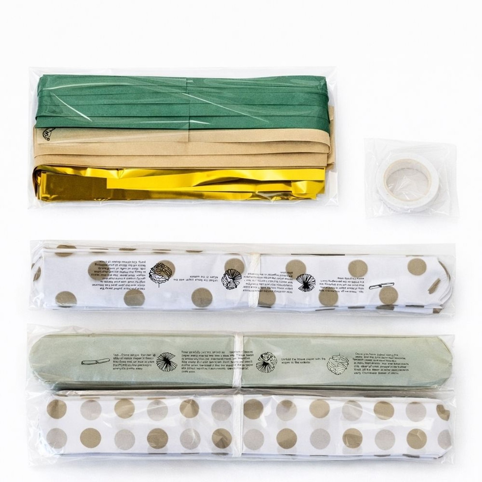 Gold and Green Party Decoration Set Birthday