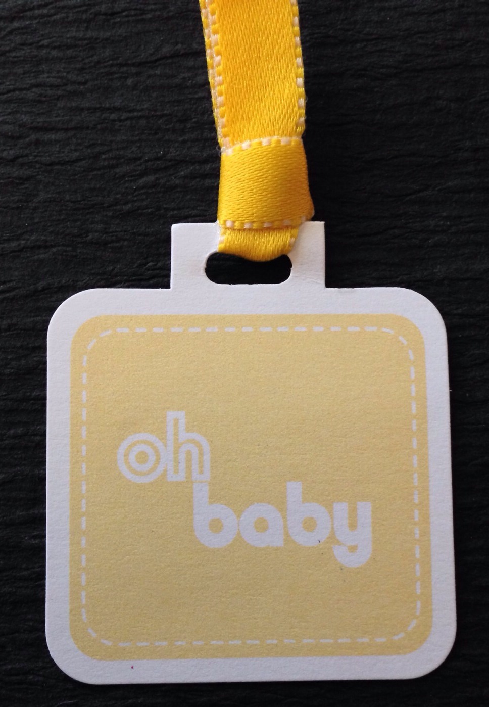 BABY YELLOW LAYERED TAG(1pc)Oh Babyshower•Embellishment•Gifts•Newborn •Party•Bow