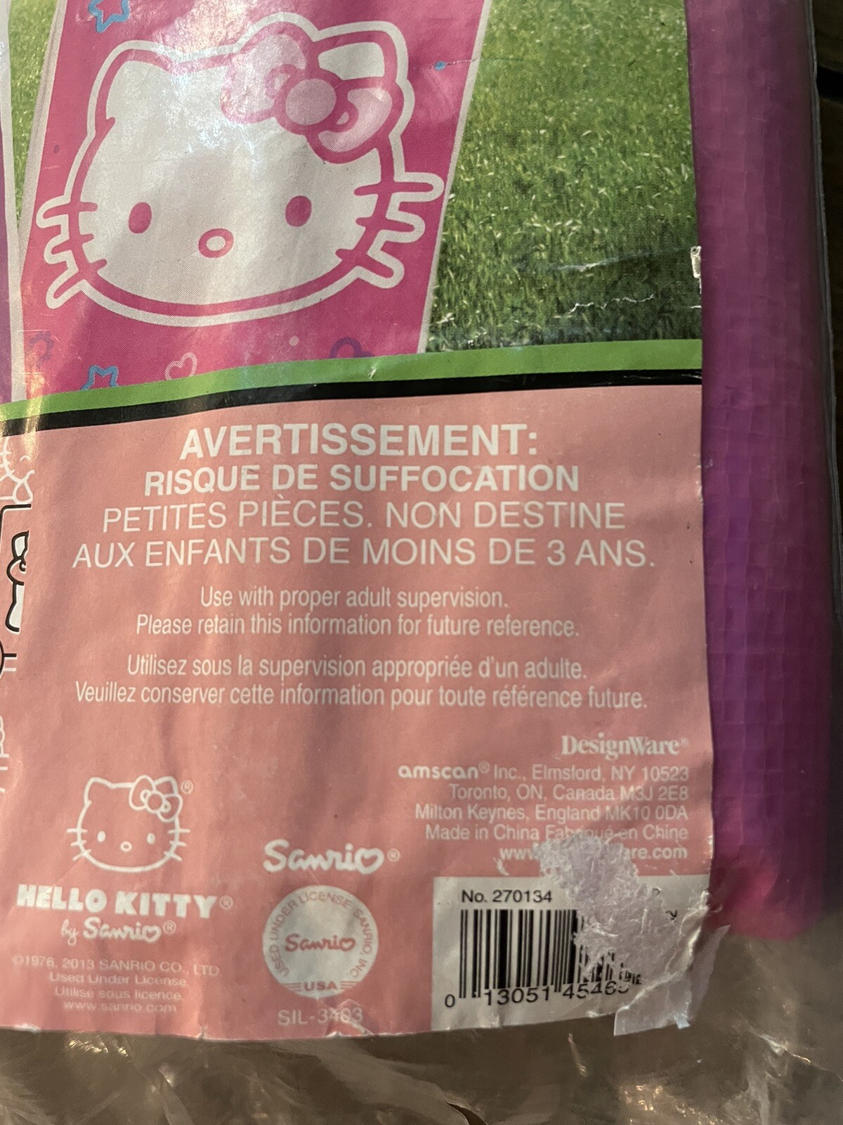 Sanrio Hello Kitty Potato Sacks Bags Sack Race Game 4 Pack Birthday Party New