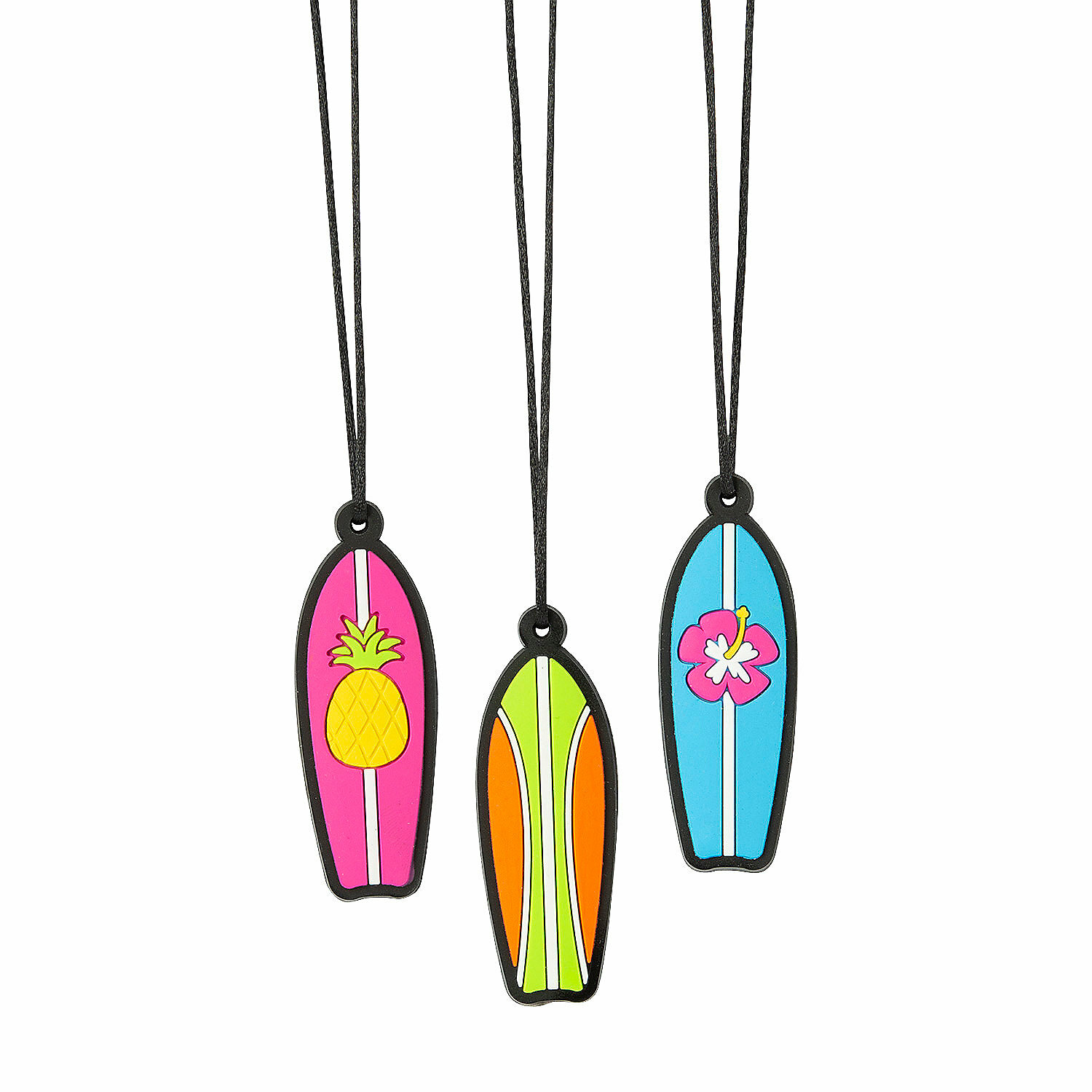 Tropical Surfboard Necklaces, Jewelry, 12 Pieces