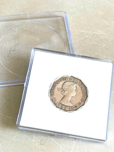 Unusual 60th Birthday Gift-1966 British UK Birth THREEPENCE – Present.