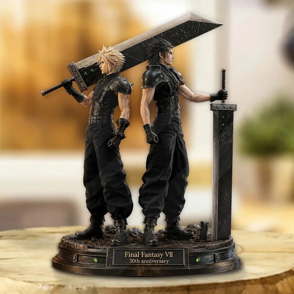 Final Fantasy VII 30th Anniversary Custom Shape Acrylic Plaque