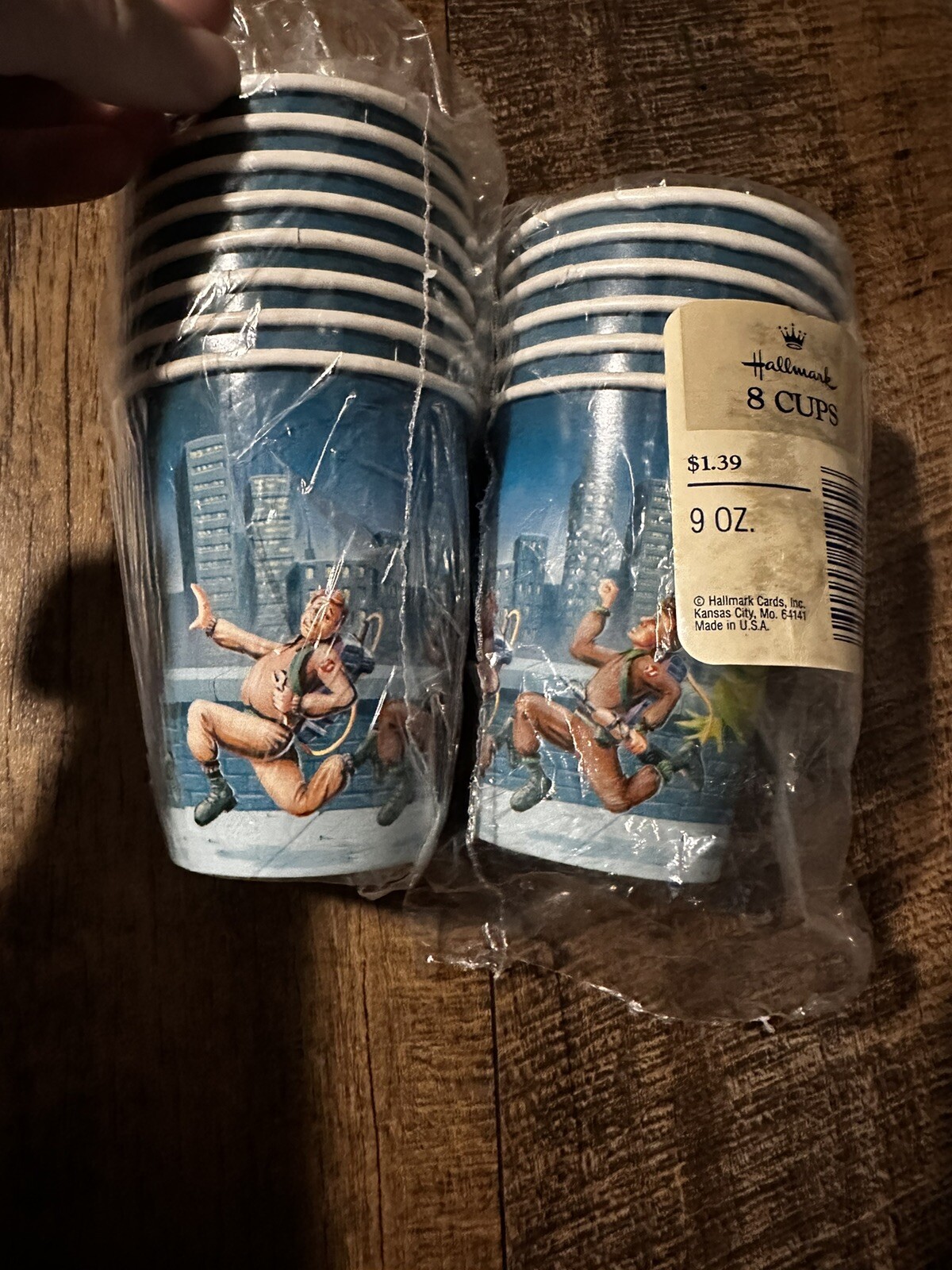 Vintage NOS 1984 Hallmark Ghost Busters 8 Ct. Paper Cups Columbia Pictures Inc.