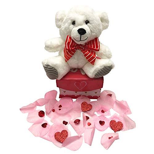 Valentines Day Romantic Gifts for Her | Teddy Bear Plush in a Gift Box & Deco…