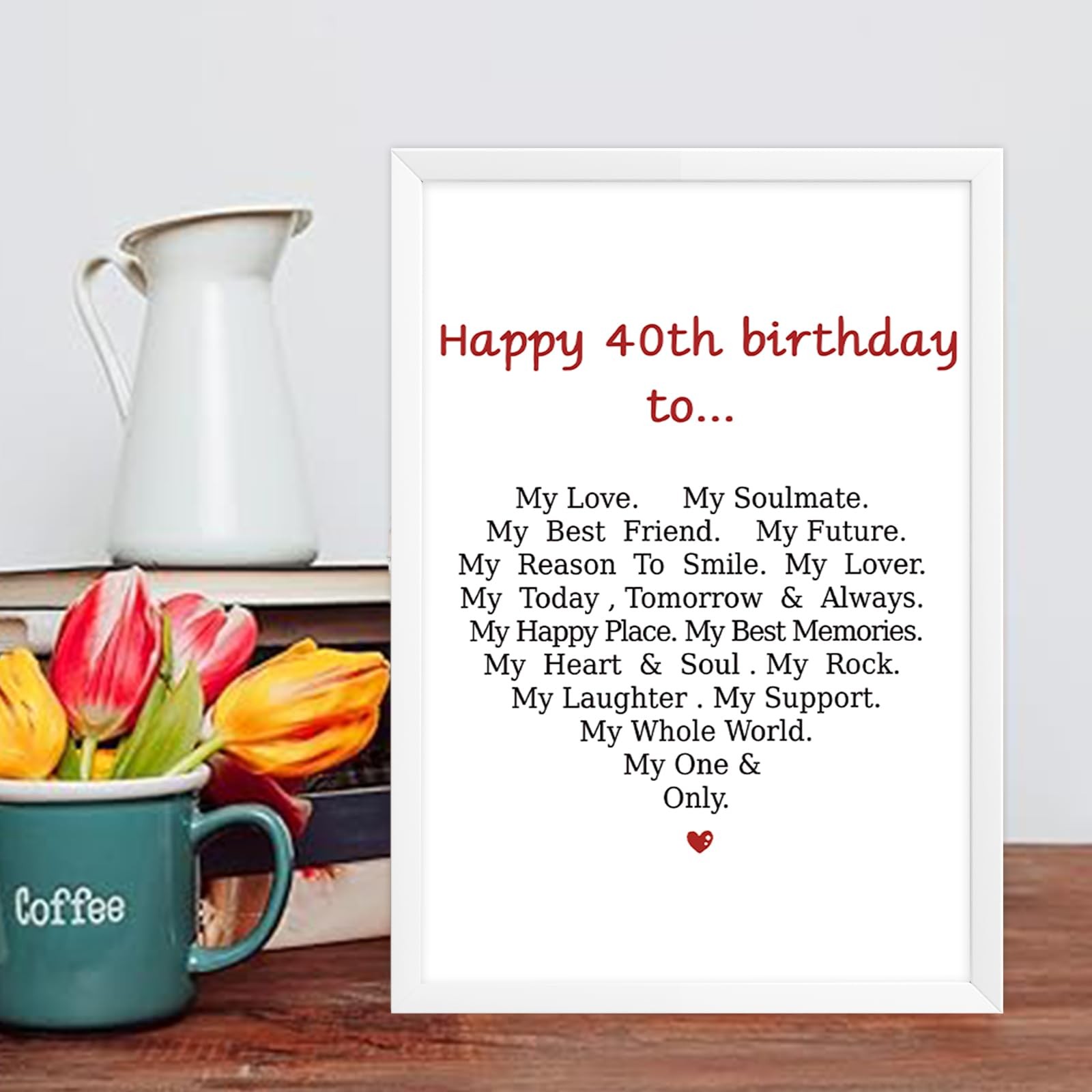 MQMRYeto 40th Birthday Card Gift Decoration for 8 inches x 5.3 inches, 03