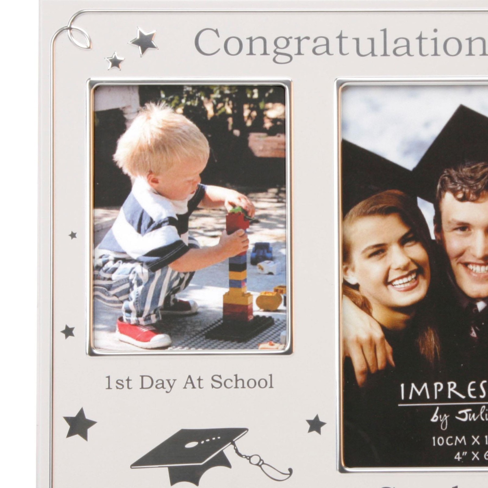 1st Day at School – Graduation Photo Frame with Stars FA505