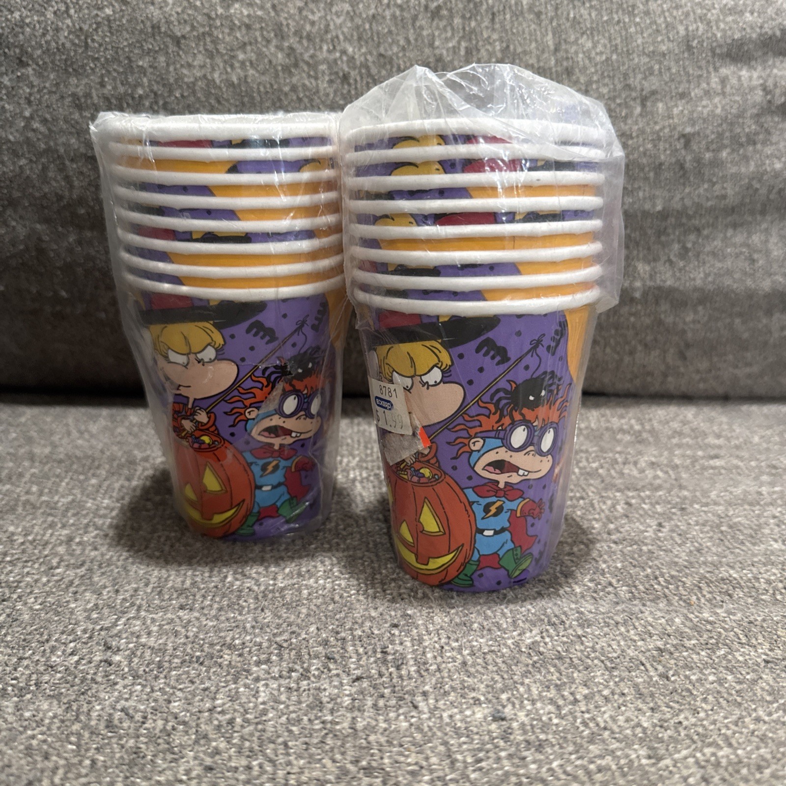 Vintage Rugrats Halloween Party Paper Cups 1998 – 2 set. 16 total