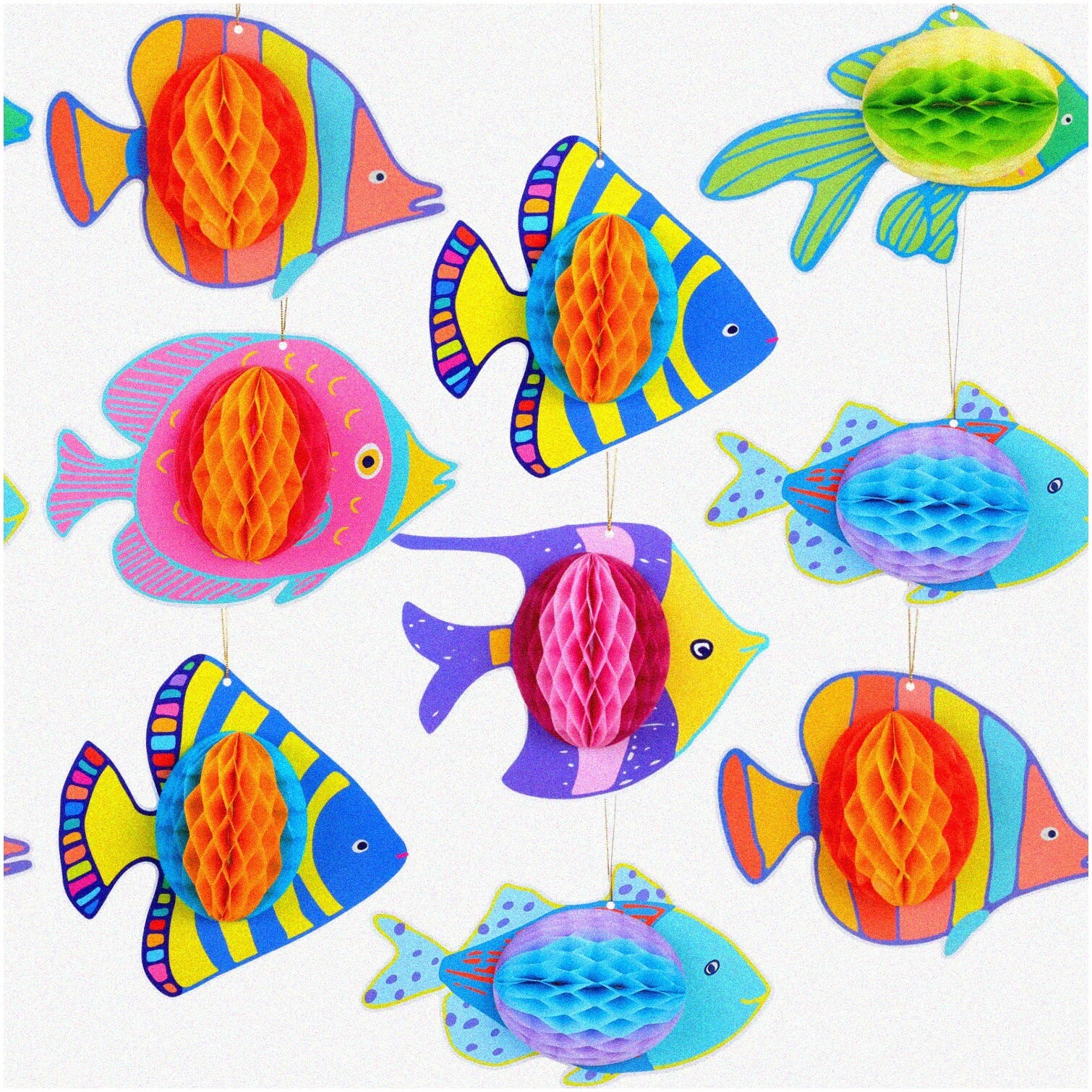 Tropical Fish Tissue Decorations for Underwater Scene