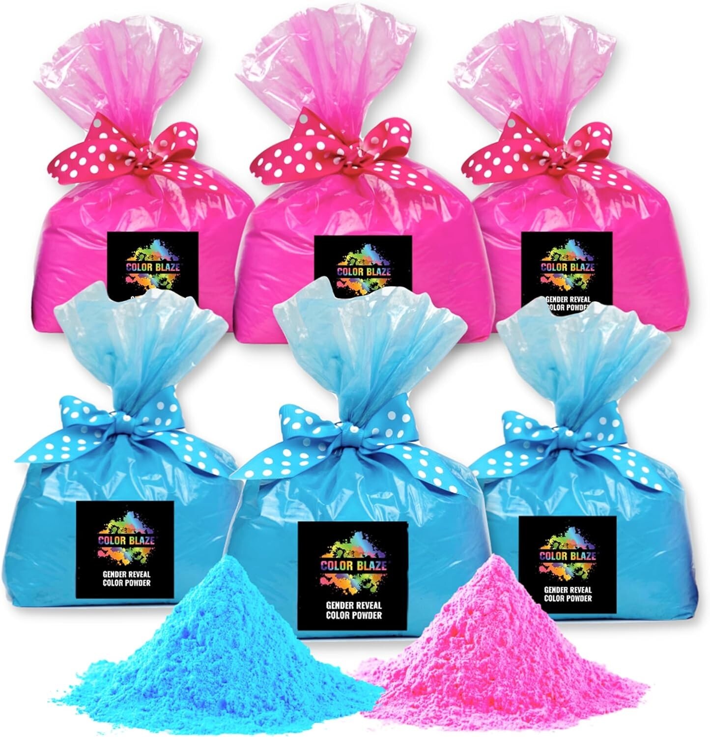 Color Blaze – 15lbs Pink & 15lbs Blue Color Powder Gender Reveal Baby Girl Holi