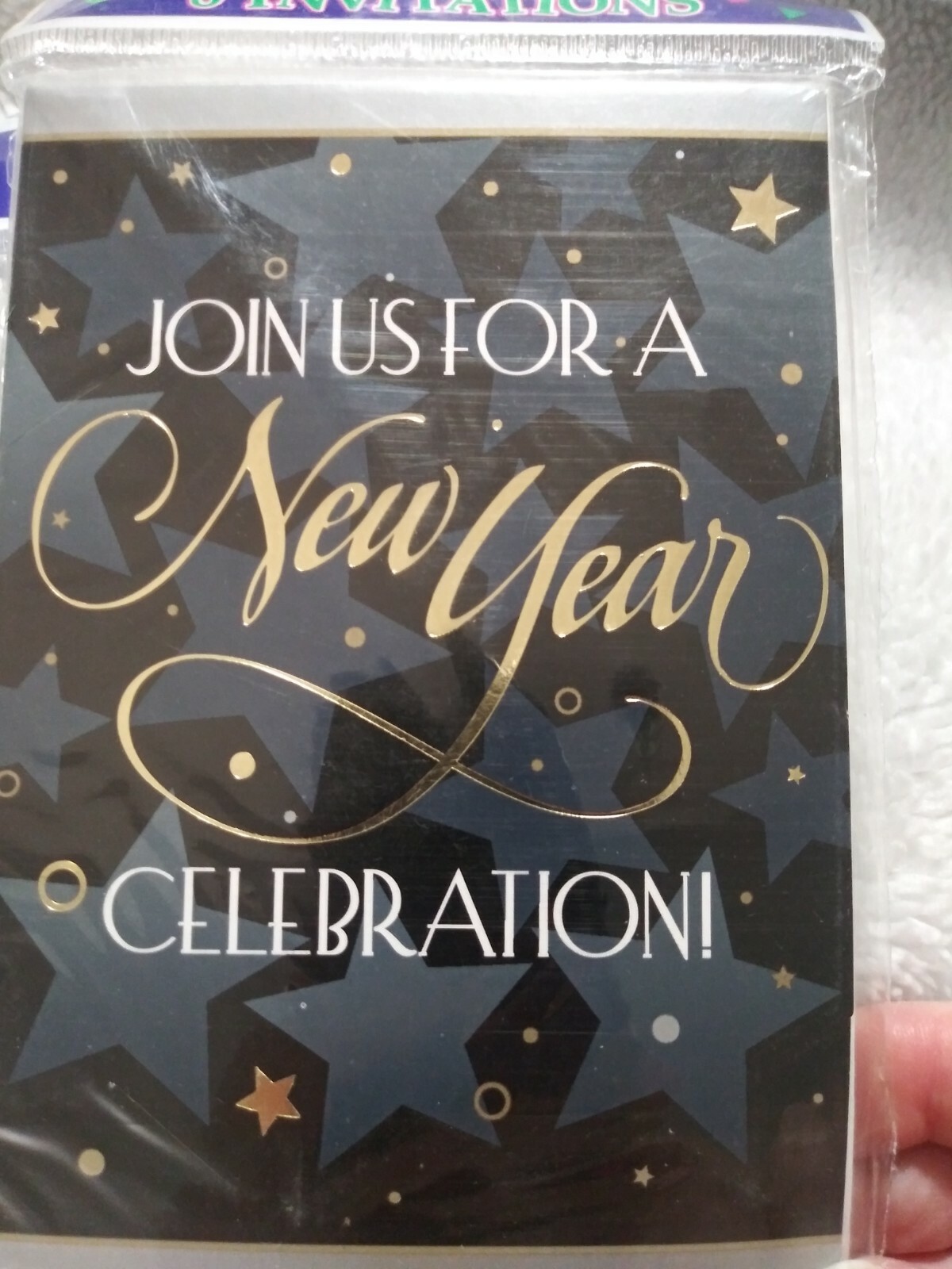 Enchanted Evening New Year’s Eve Bash Cocktail Party Invitations w/Envelopes