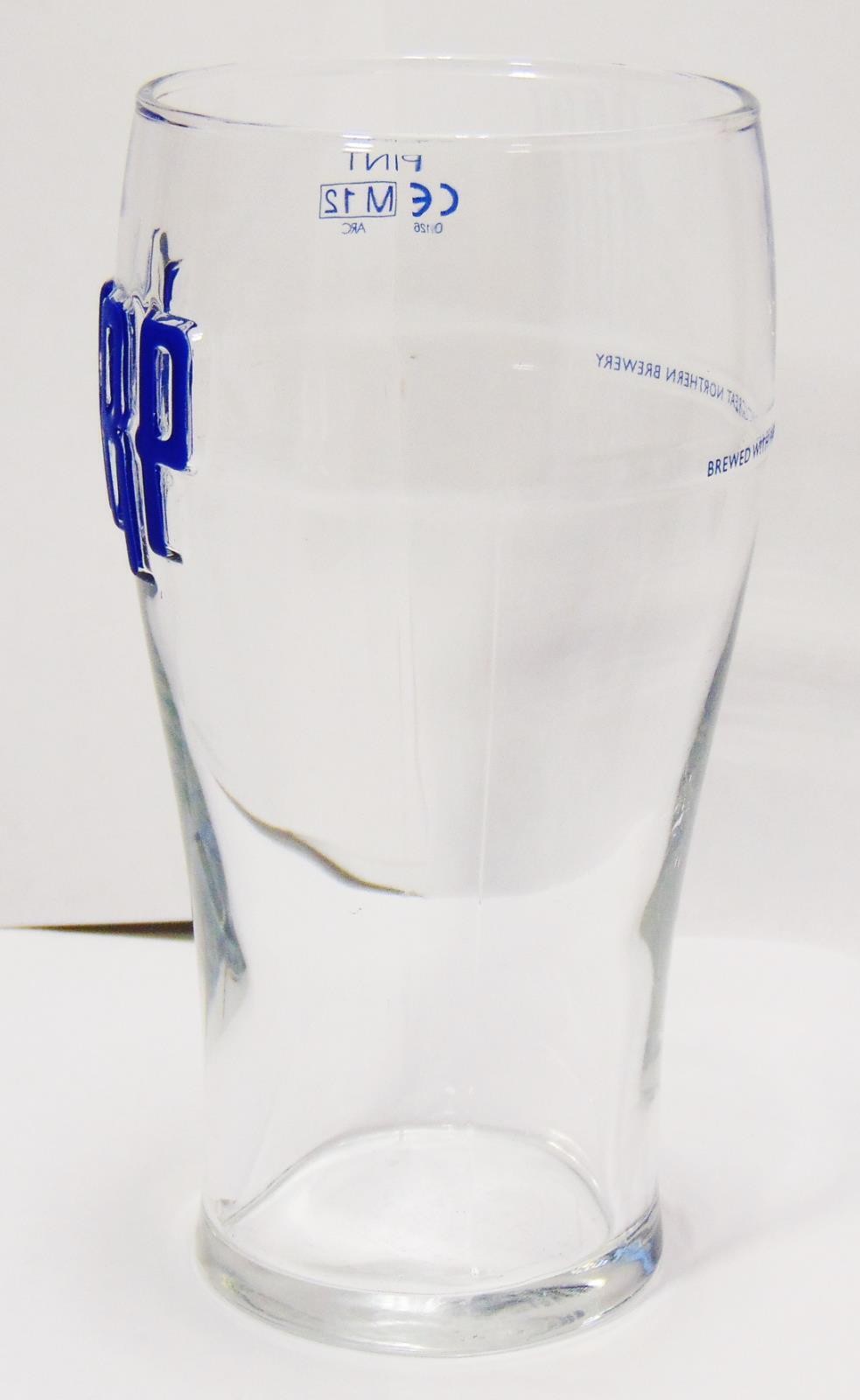 Personalised Harp Larger Pint Glass, Gift for Him or Her Your Message Engrave