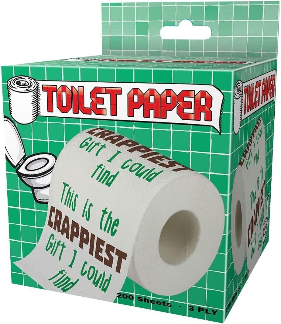 “Crappiest Gift I could Find” Toilet Paper Bathroom Gags, Pranks, Office Gift