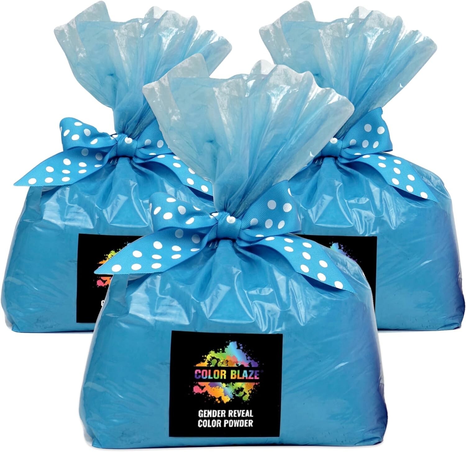 Color Blaze – 15lbs Blue Color Powder – Gender Reveal Baby Boy Color Run Holi