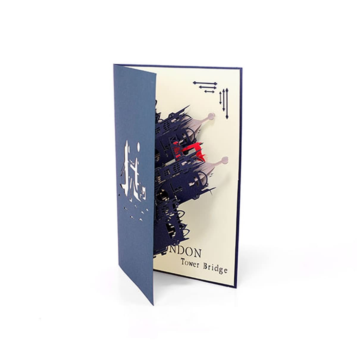 ENJOYPRO London Tower Bridge Pop Up Card, Birthday Pack of 1, 3D