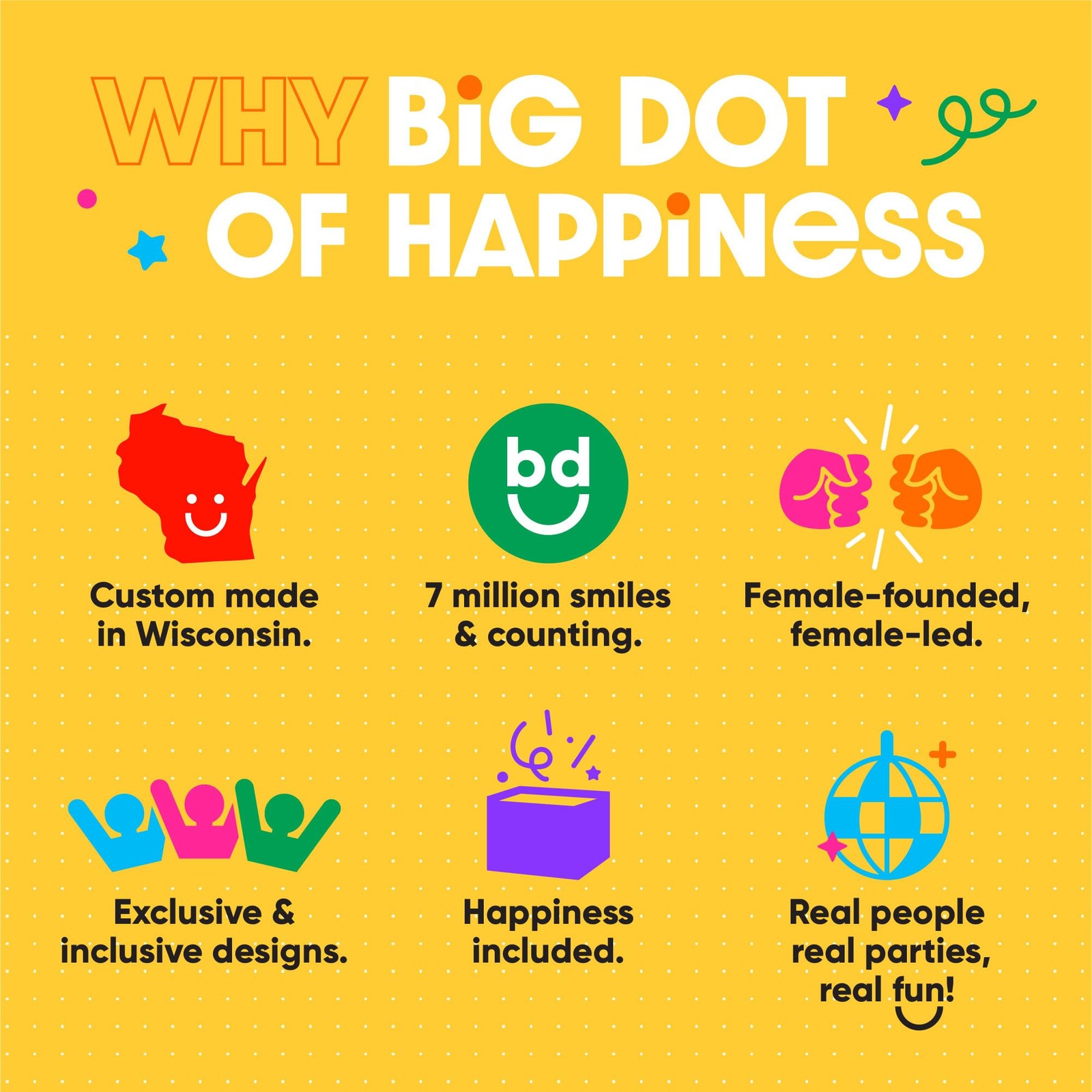 Big Dot of Happiness Sweet 12 Count (Pack 1), Pink, Green, Black