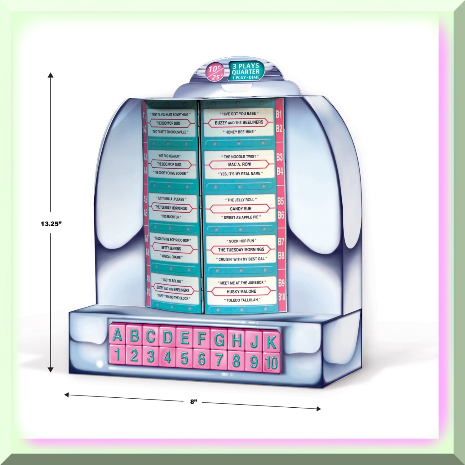 Colorful 3D Jukebox Tabletop Decor for Parties