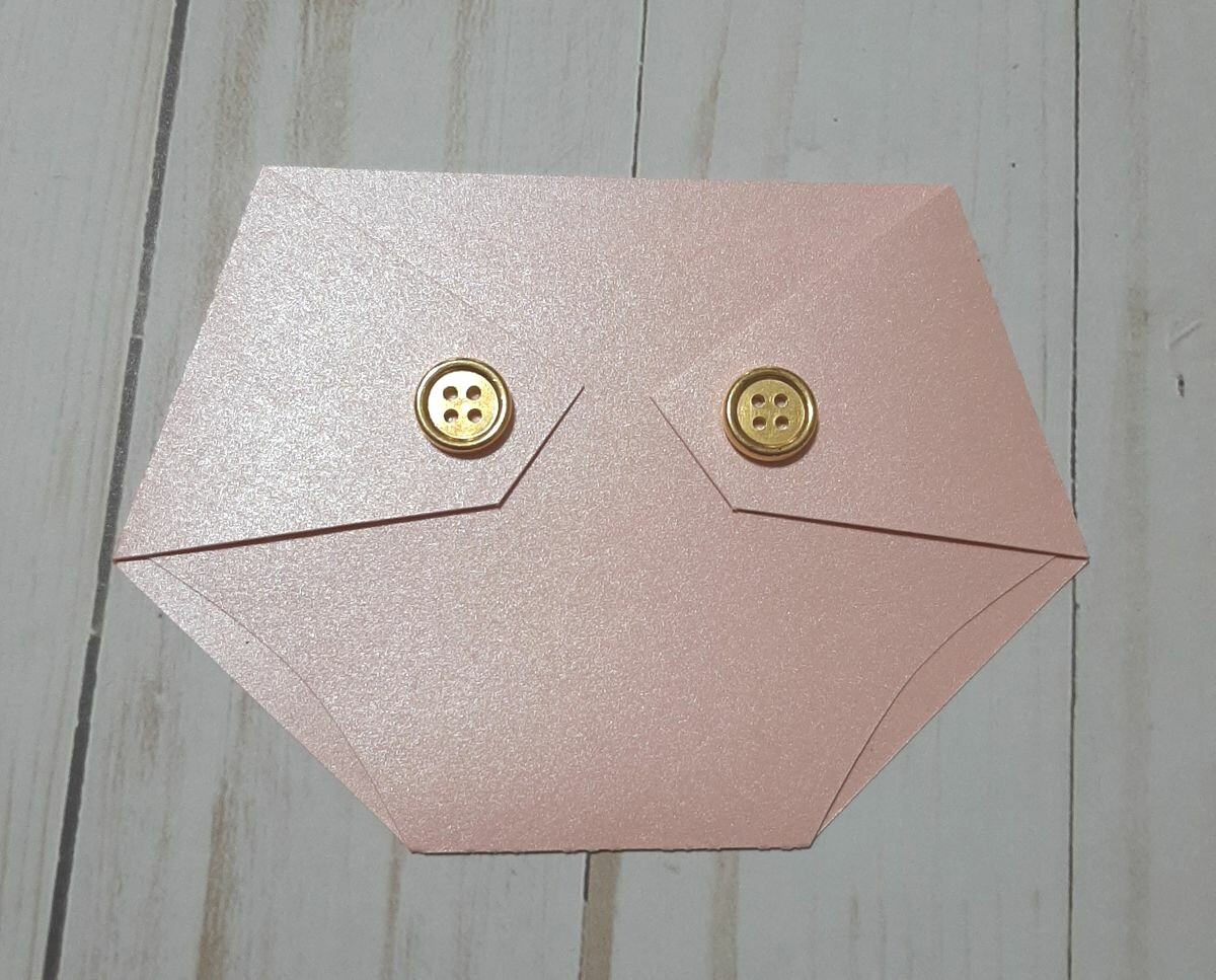 Baby Shower Game Prize – Diaper Shaped Gift Card Holder-Prince- Princess