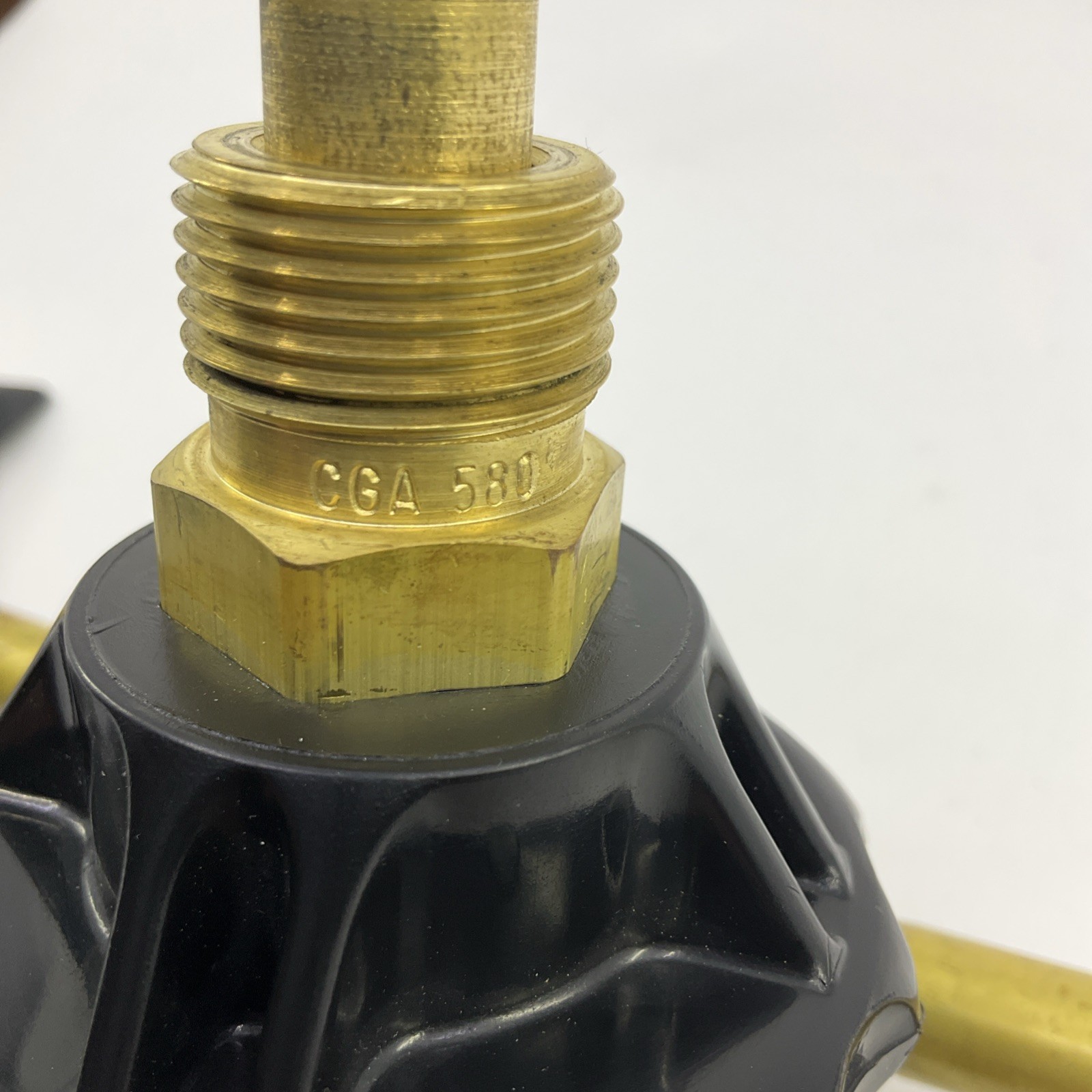 Western CGA 580 dual Helium balloon filler inflator w/3000# Gauge Helium BR22HG