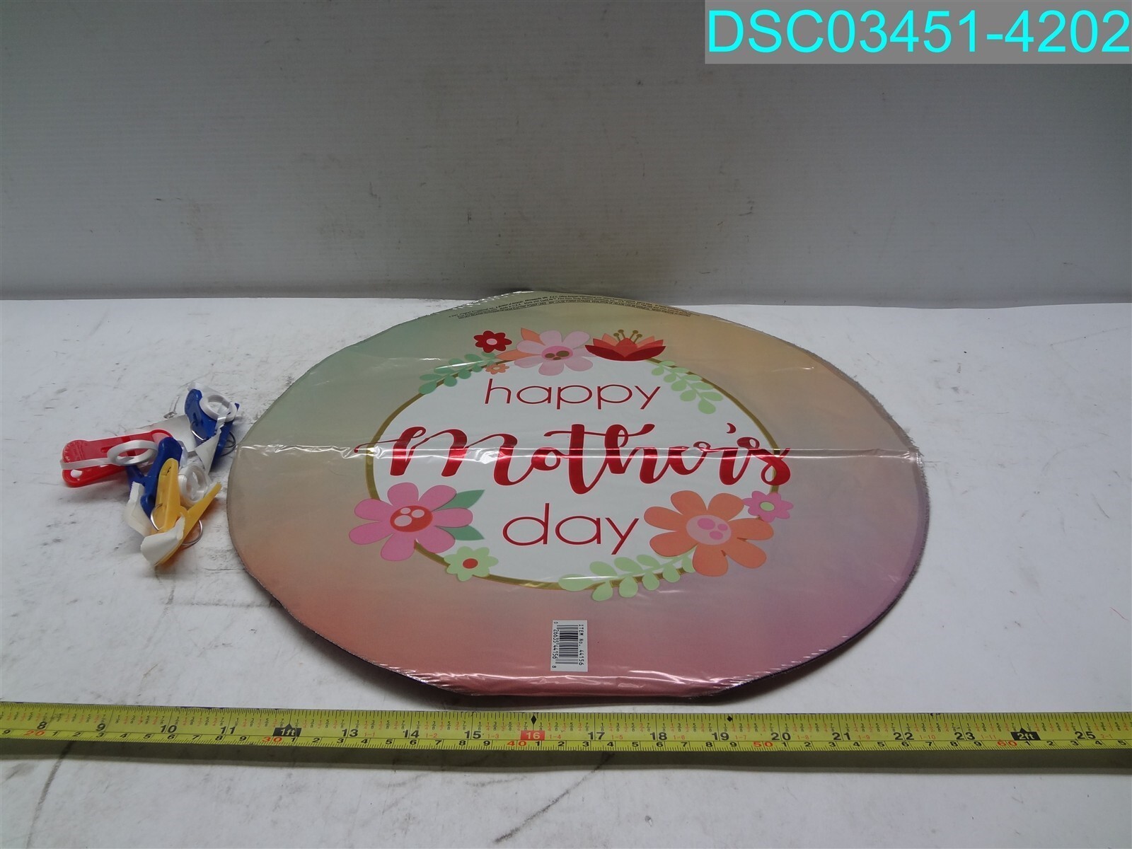 QTY=4: Happy Mother’s Day Filtered Ombre 18? Balloon 026635441568