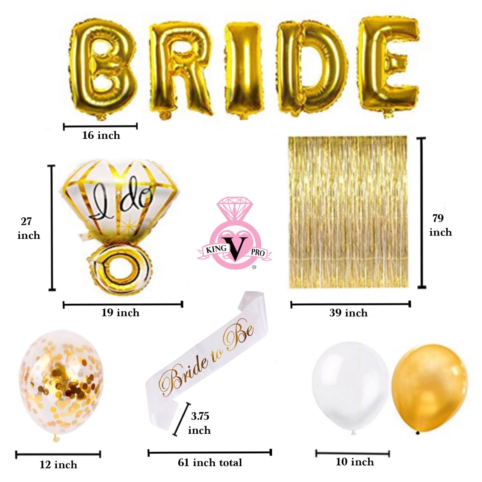 Lot of 25 Bachelorette Bridal Party Shower Decorations Each Pkg is 18 pc