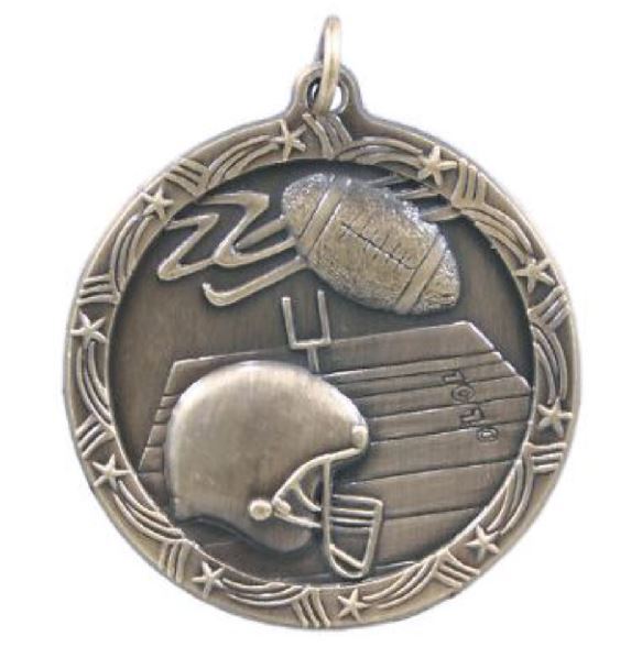 Football Medal School Team Sport Award Trophy W/ FREE Lanyard FREE SHIP M140