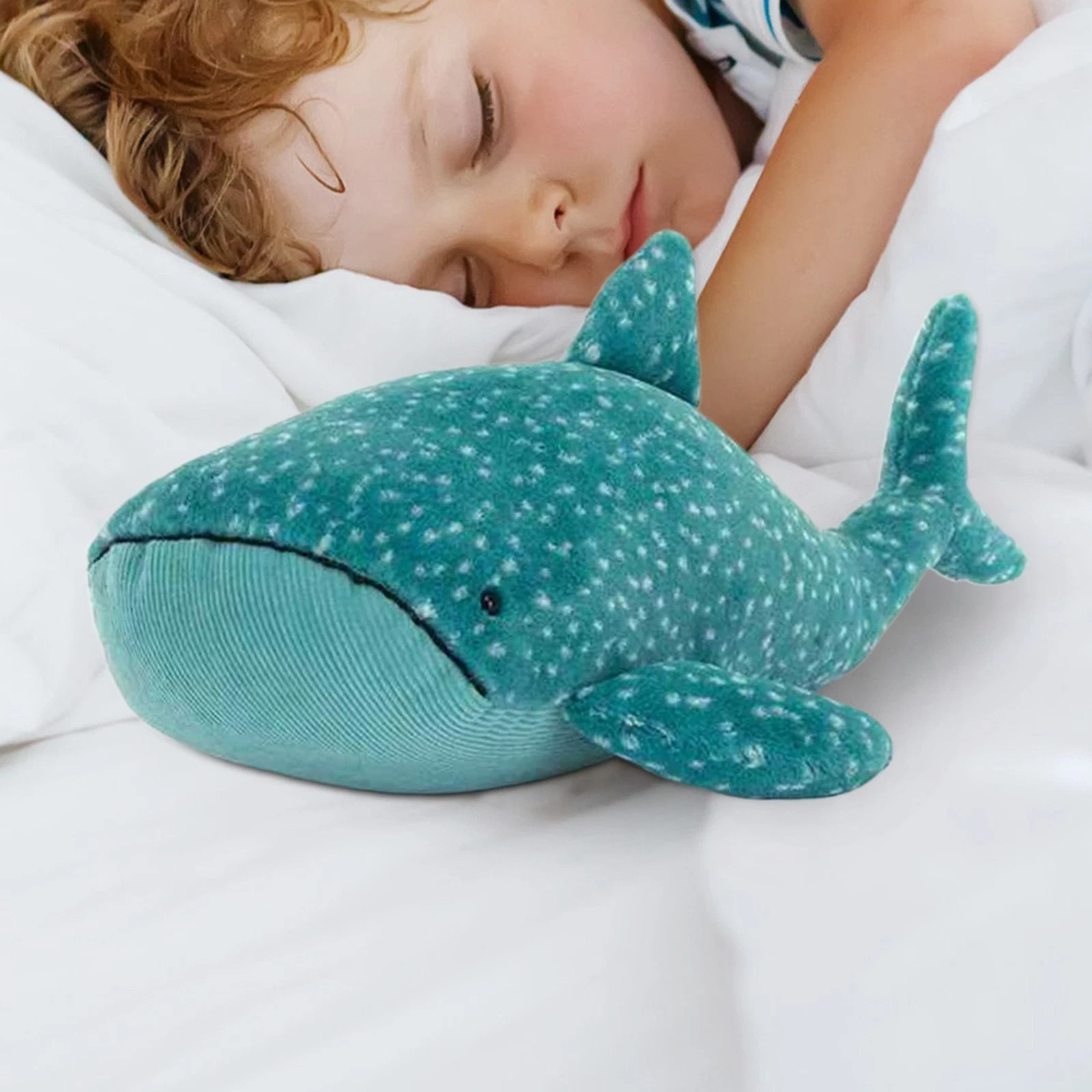 Food Stuffed Doll 16 Inch Whale Shark Blue Ocean Lovey Soft Plush Toy