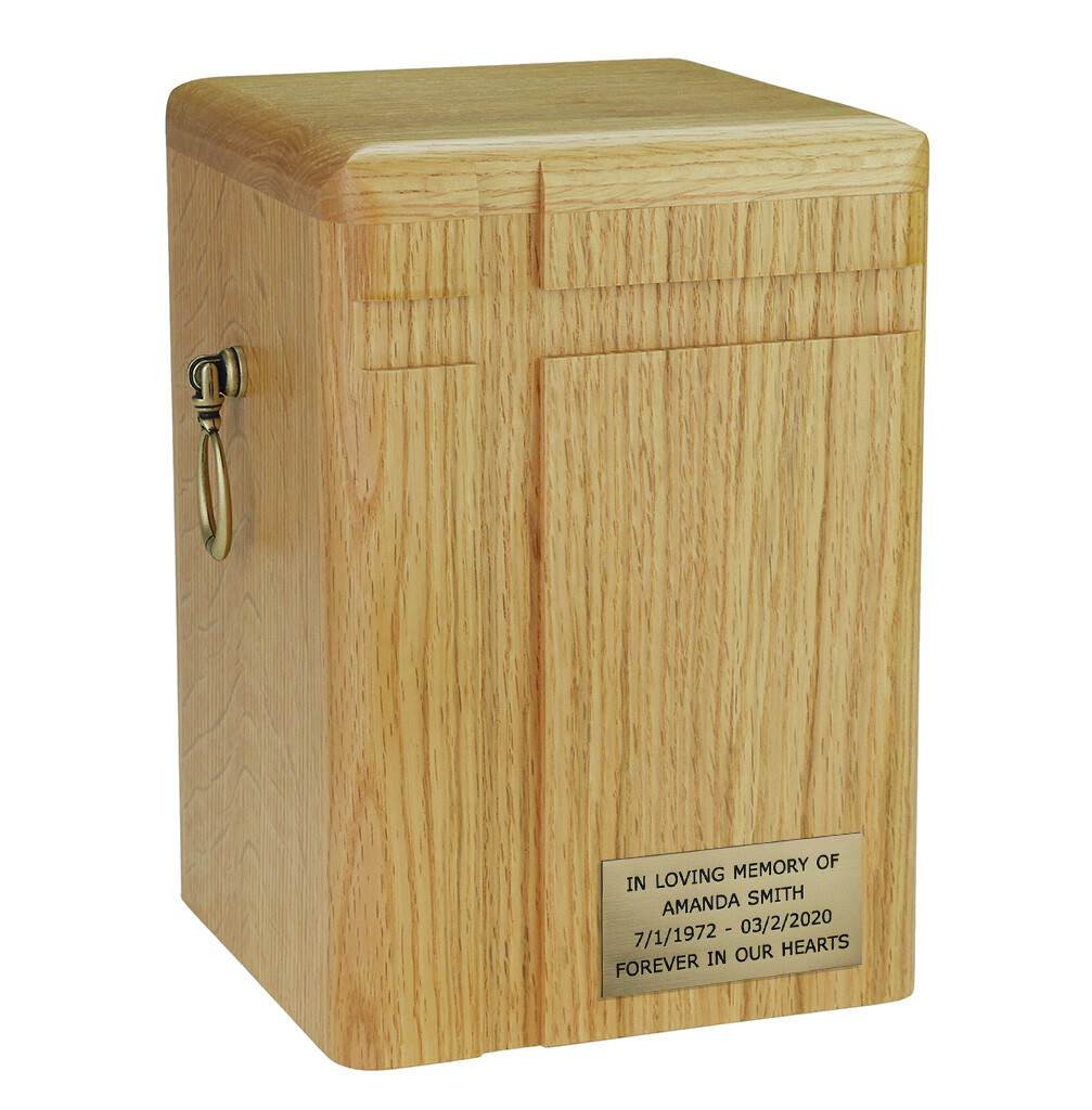 Cremation Urn for Adult Unique Memorial Funeral urn for Human Ashes with Cross
