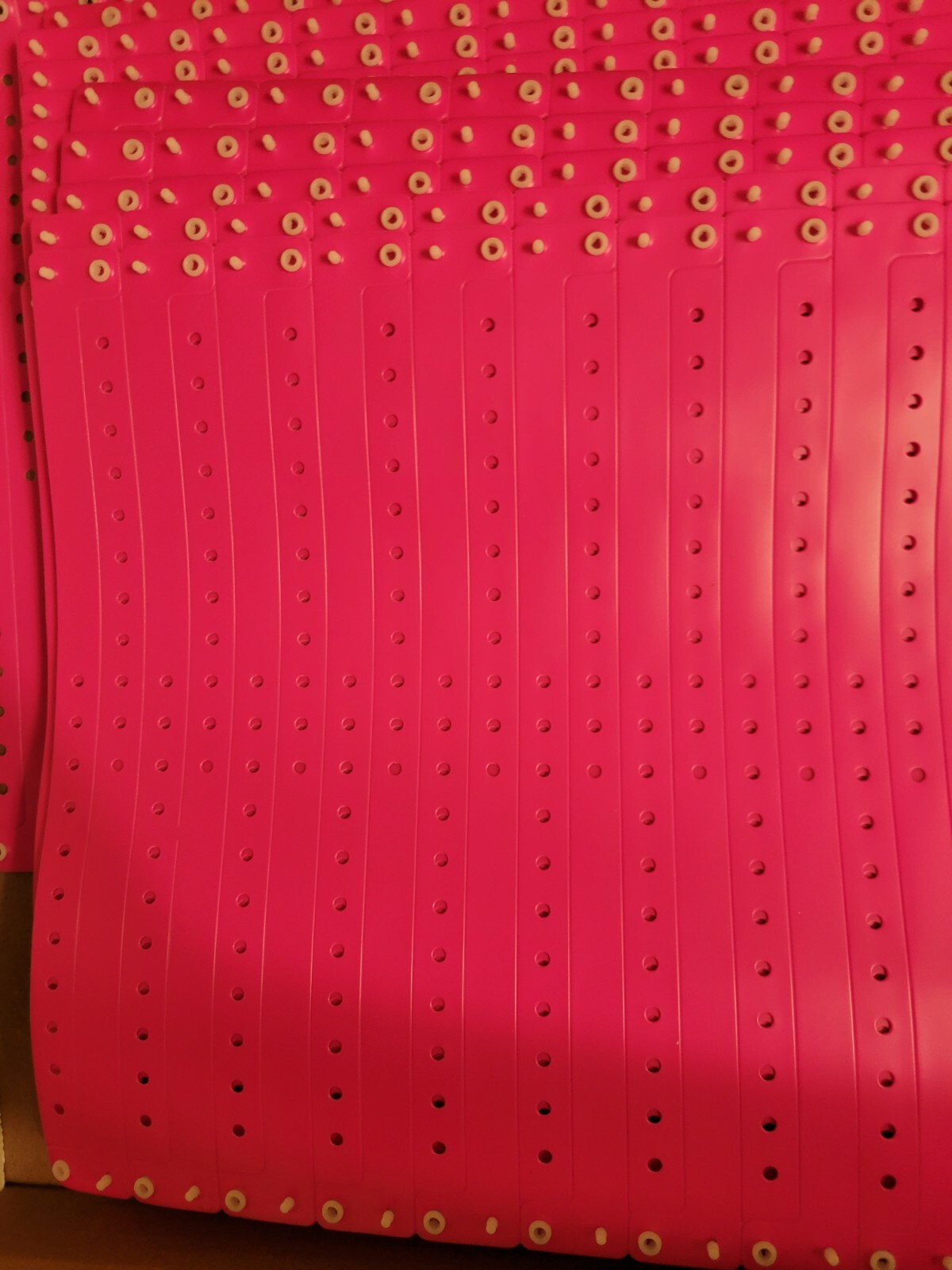 50 NEON PINK PLASTIC/ VINYL WRISTBANDS, WRISTBANDS FOR EVENTS,