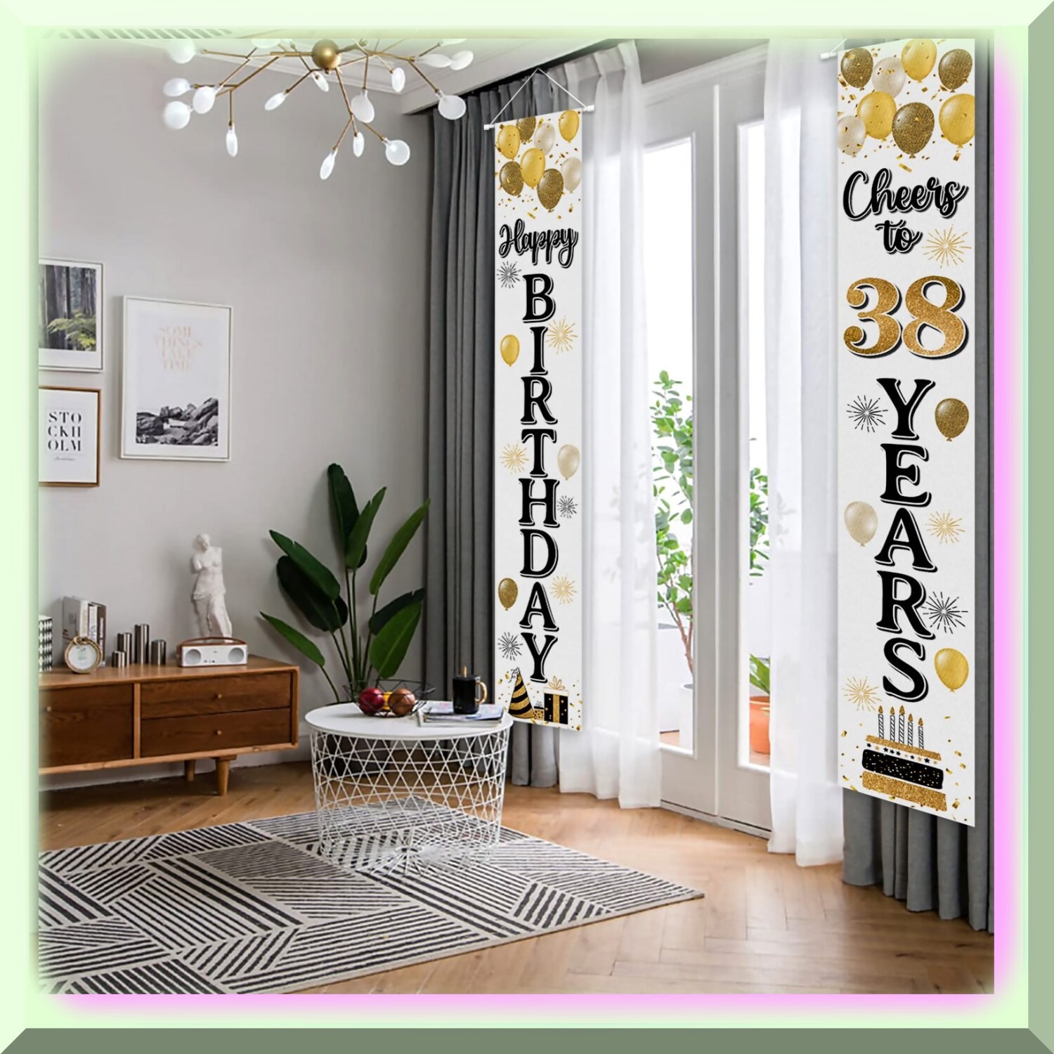 38th Birthday Door Banner Yard Sign