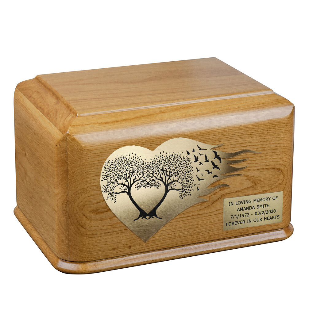 Adult Cremation Urn Tree of Life .Unique Human Memoria Cremation Ashes Urn WU71