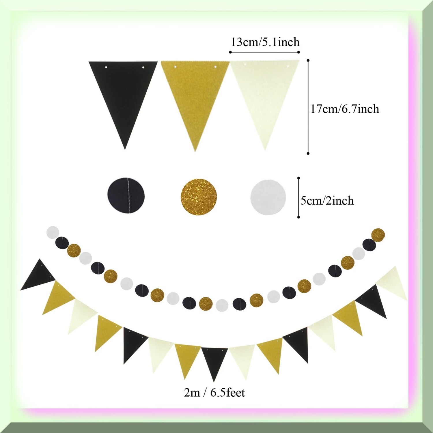 Party Decor Kit with Balloons Fans and Pompoms