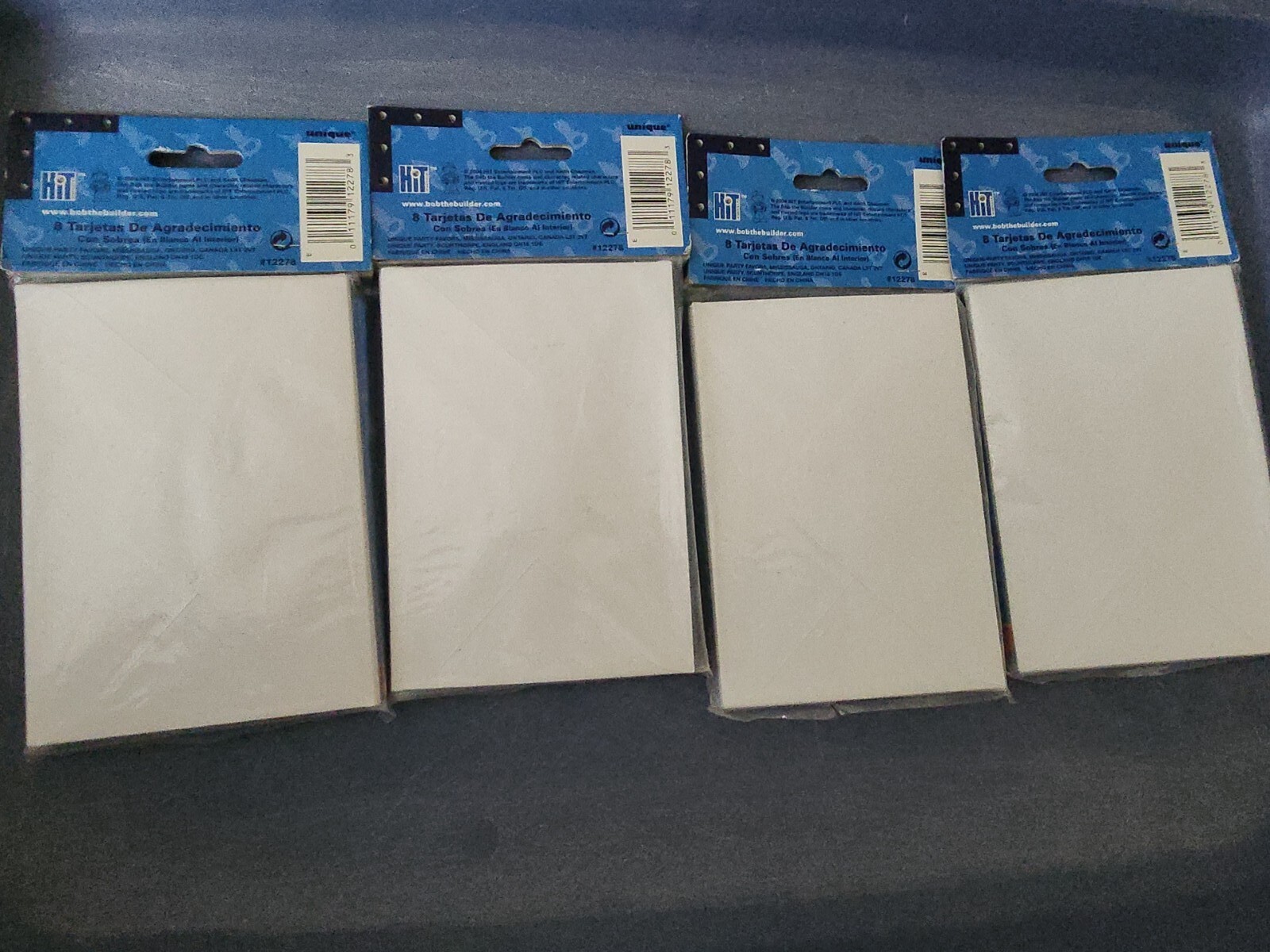 New Lot of 4 Bob the Builder Thank You Cards 8 Pack w/ Envelopes
