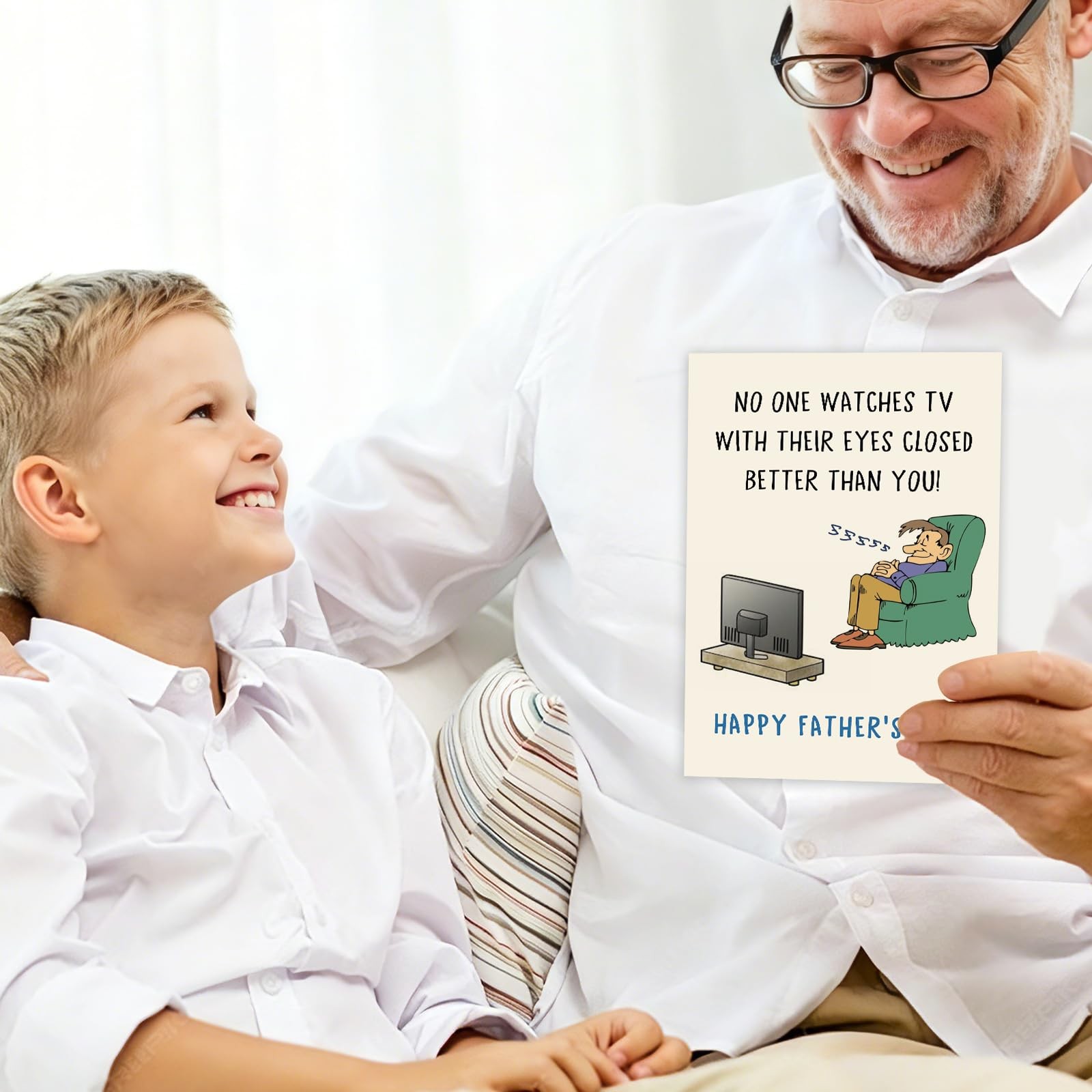 Funny Father’s Day Card for Dad Grandpa, 5.3x 8/ 13.5 cm x 20.5 cm, ES83