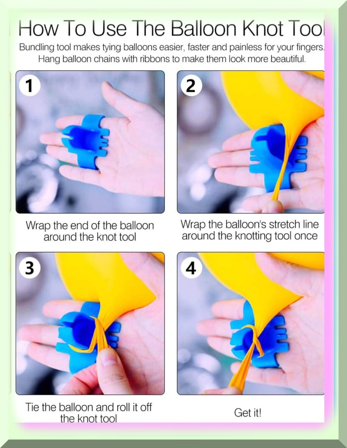 Balloon Garland Kit Red Blue White 25 Balloons