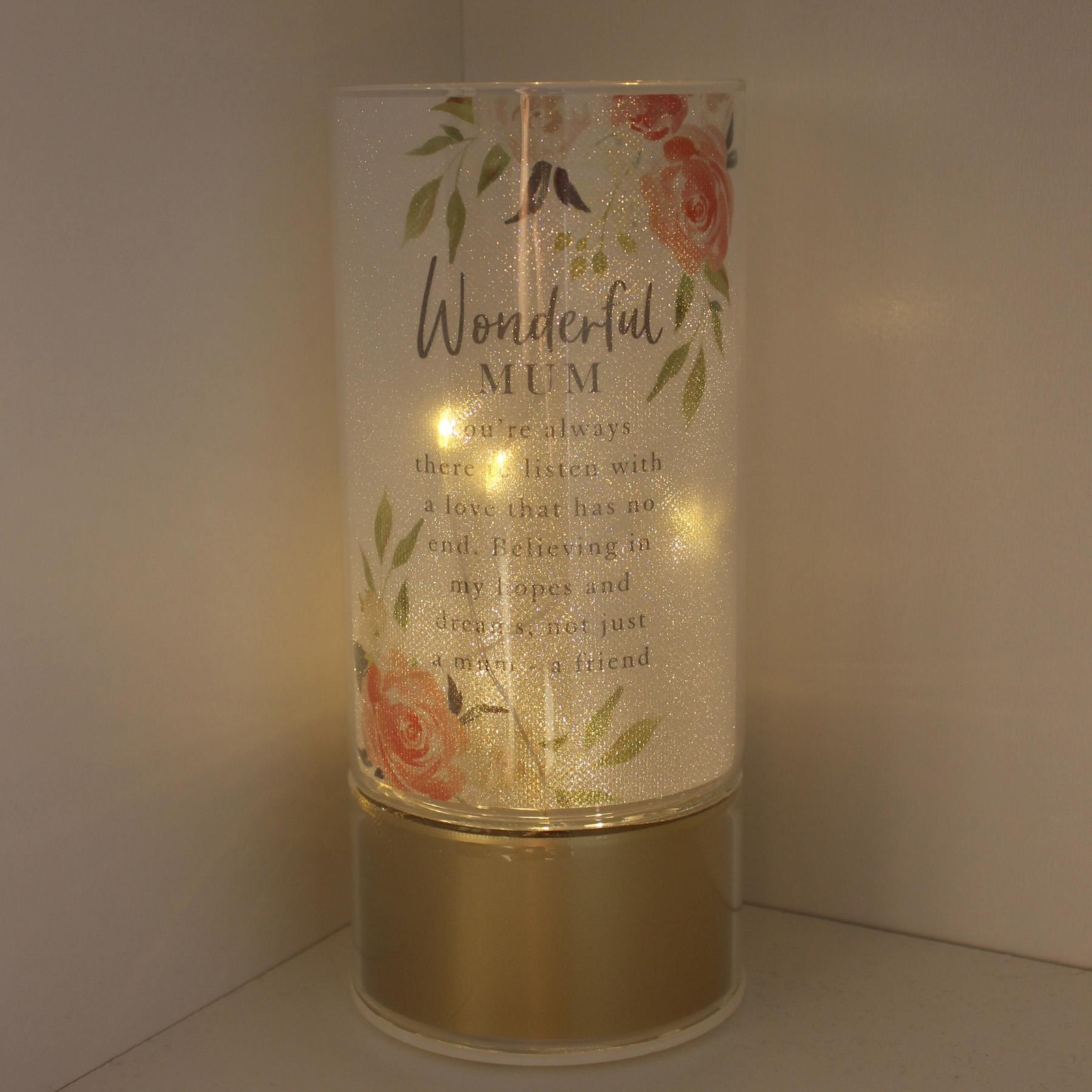 Sophia Light Up Tube light with Sentiment – Wonderful Mum