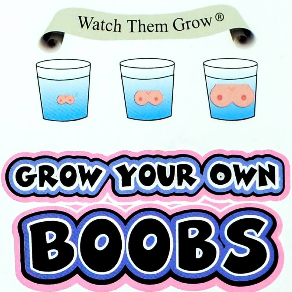 Grow Your Own Boobs Boobie 600% in water! – Hysterical Adult Gag Joke Prank Gift