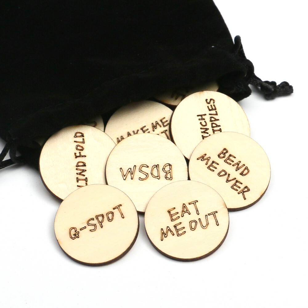 20Pcs Funny Tokens Funny Wooden Valentines Ornaments Funny Romantic Sex Gift Set