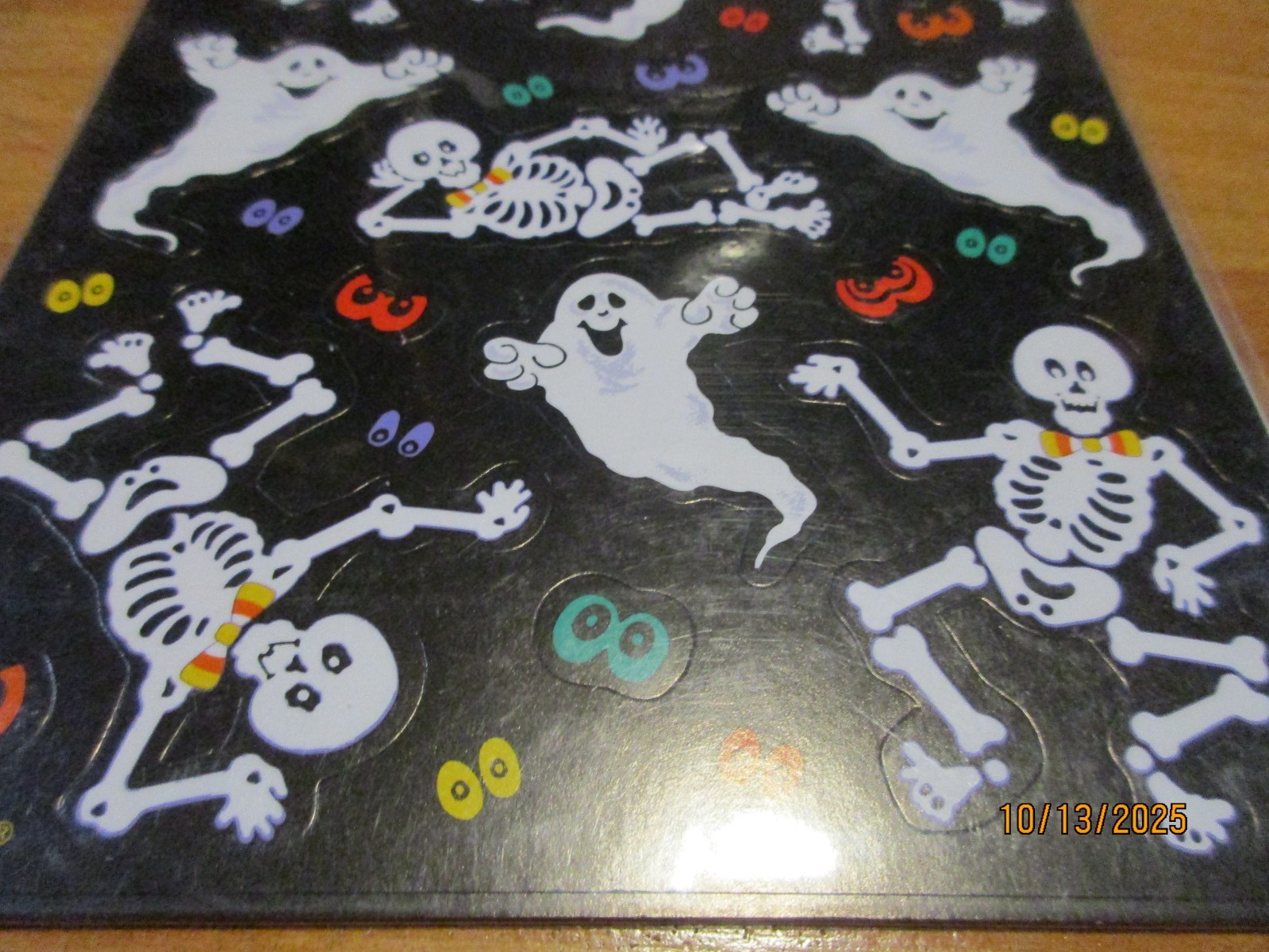 Amscan Skeleton/Ghost Stickers 4 Sheets NOS Rare