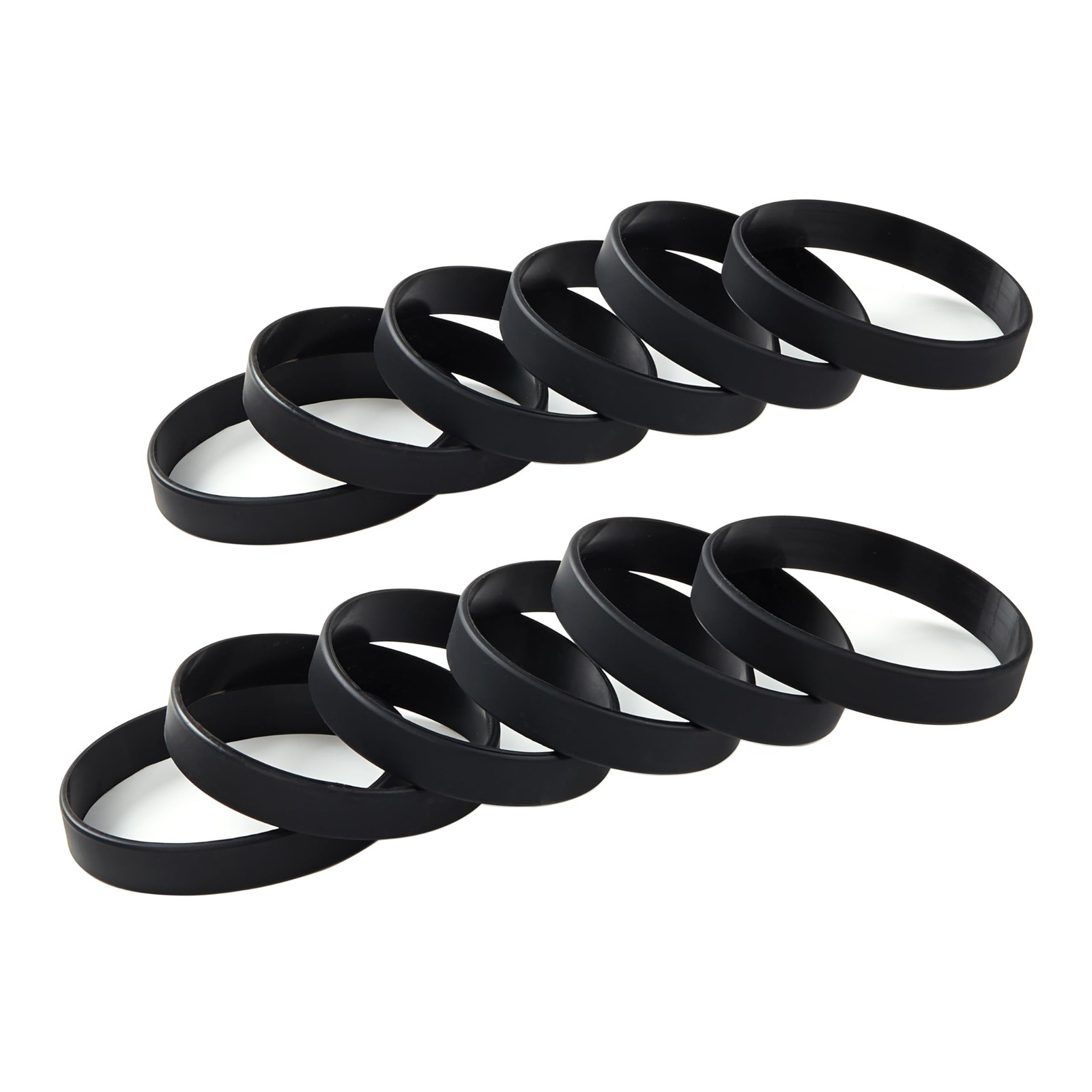 BRANDWINLITE Wholesale 12pcs/pack Blank Color Silicone Bracelets Silicone Wri…