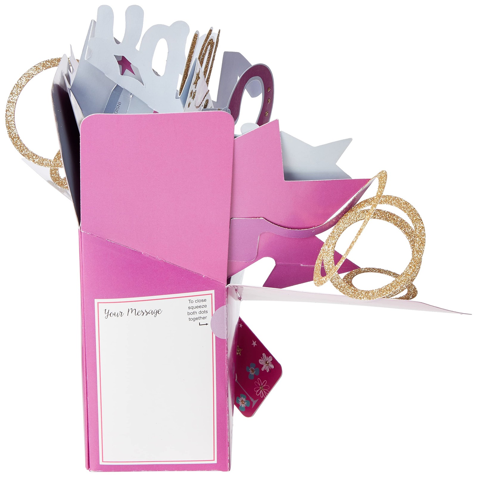 Happy 21st Birthday Open : 210 x 250mm (approx) / closed : 170 x 120mm, Pink