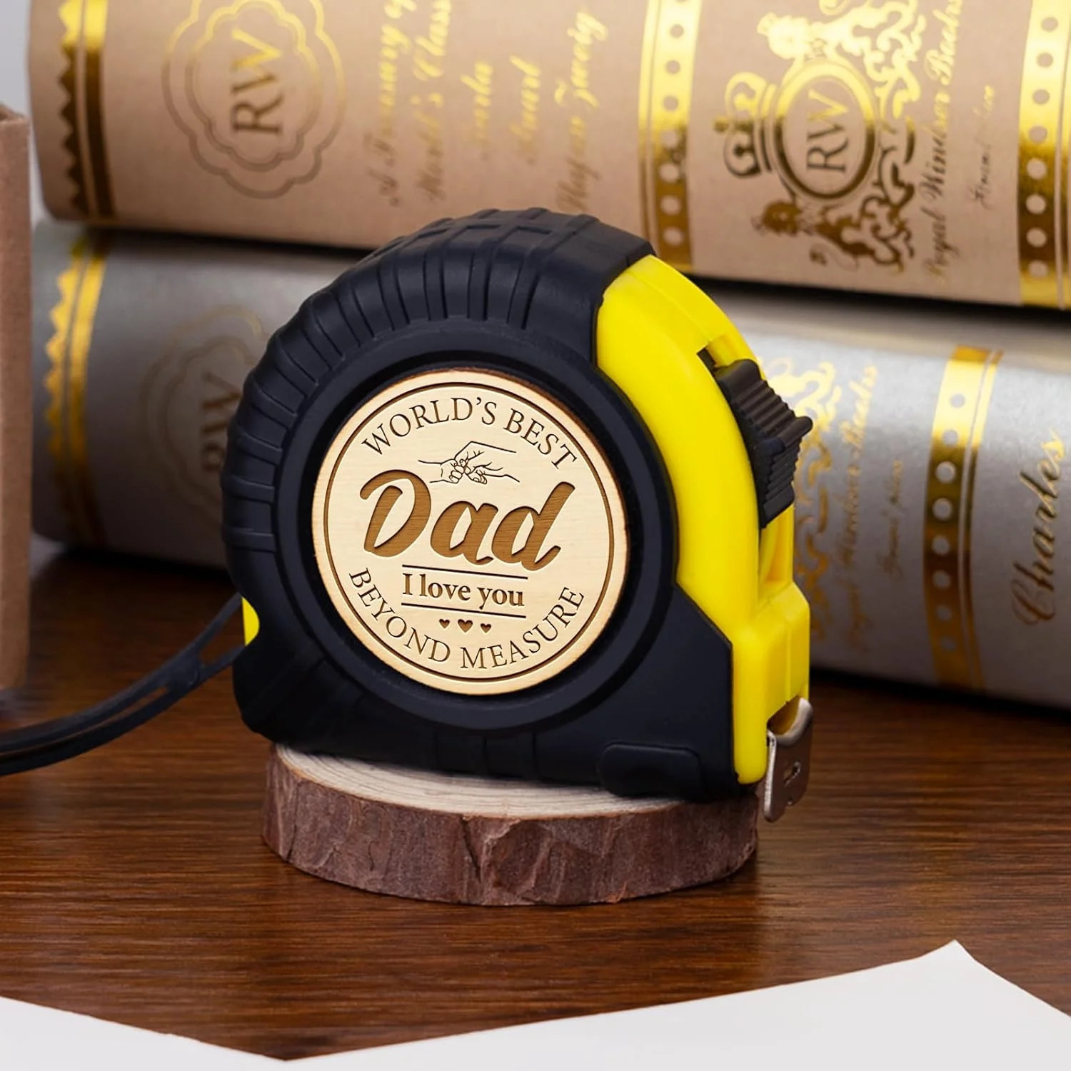 Best Dad Ever Tape Measure 10 FT Engraved Tool Father’s Day Gift for Dad Husband
