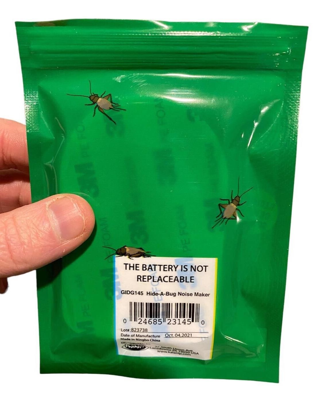 Hide A Bug Cricket Sound Noisemaker – Hilarious GaG Prank Joke Trick Noise Maker